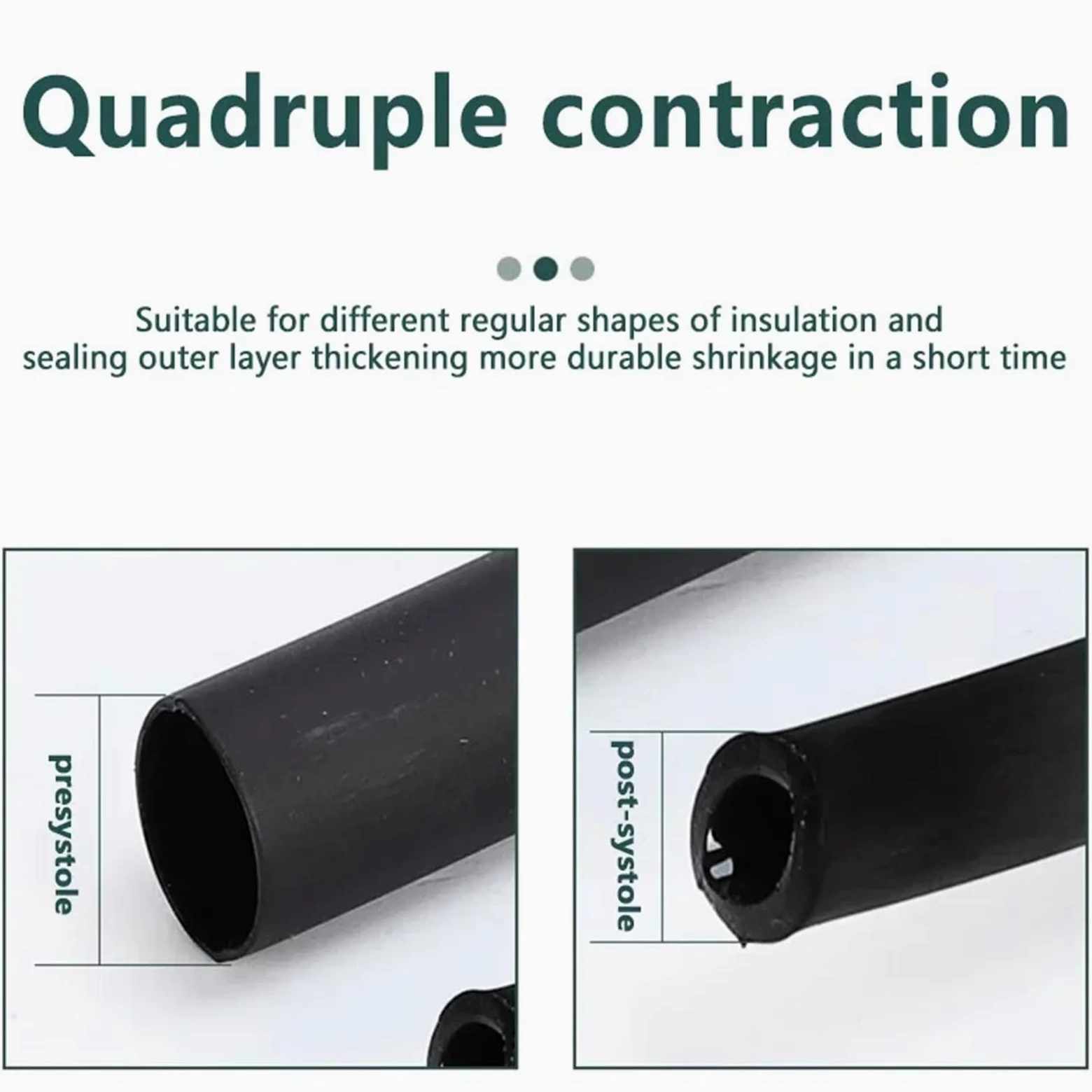tubo termoretractil Tubo termorretráctil de poliolefina negro con pegamento, 100 metros/10 m, 3:1, con relación de contracción variada, adhesivo for cable.(Red,15.4mm,10m)