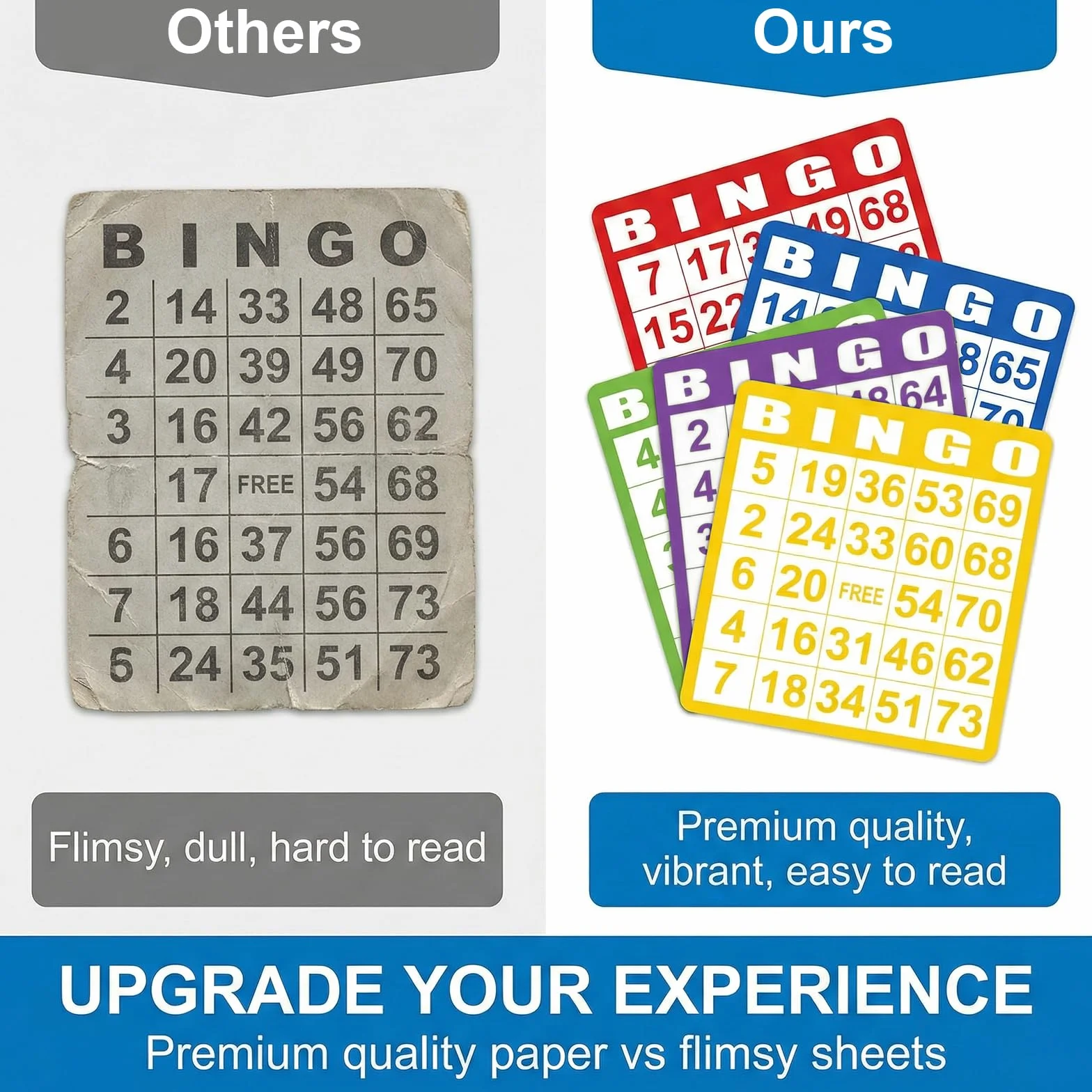 Fichas de Bingo Clásicas para Juegos