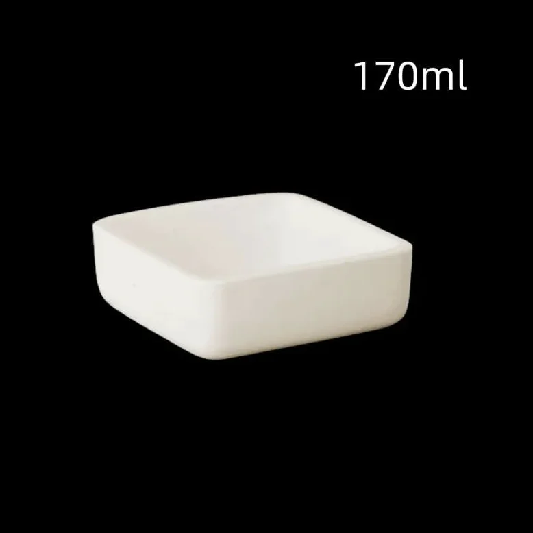 Crisol de alúmina, Crisol de alúmina al 99%, horno eléctrico de alta temperatura, barco de combustión de sinterización, varios tamaños(135ml 95x68x28mm)