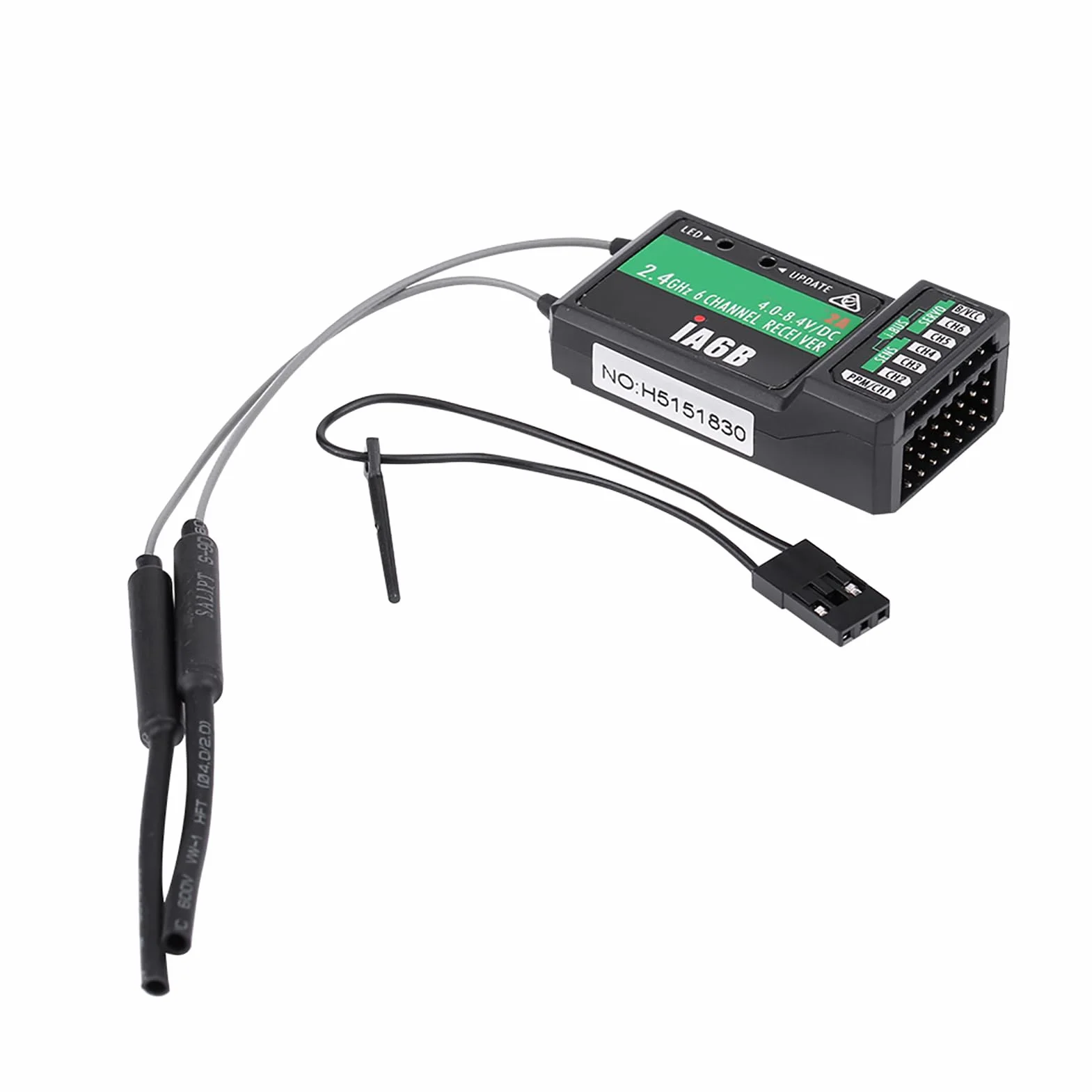 Flysky FS‑IA6B IA6B 2,4 GHz 6CH RC Receptor PPM para FS‑I6X FS‑I6S I8