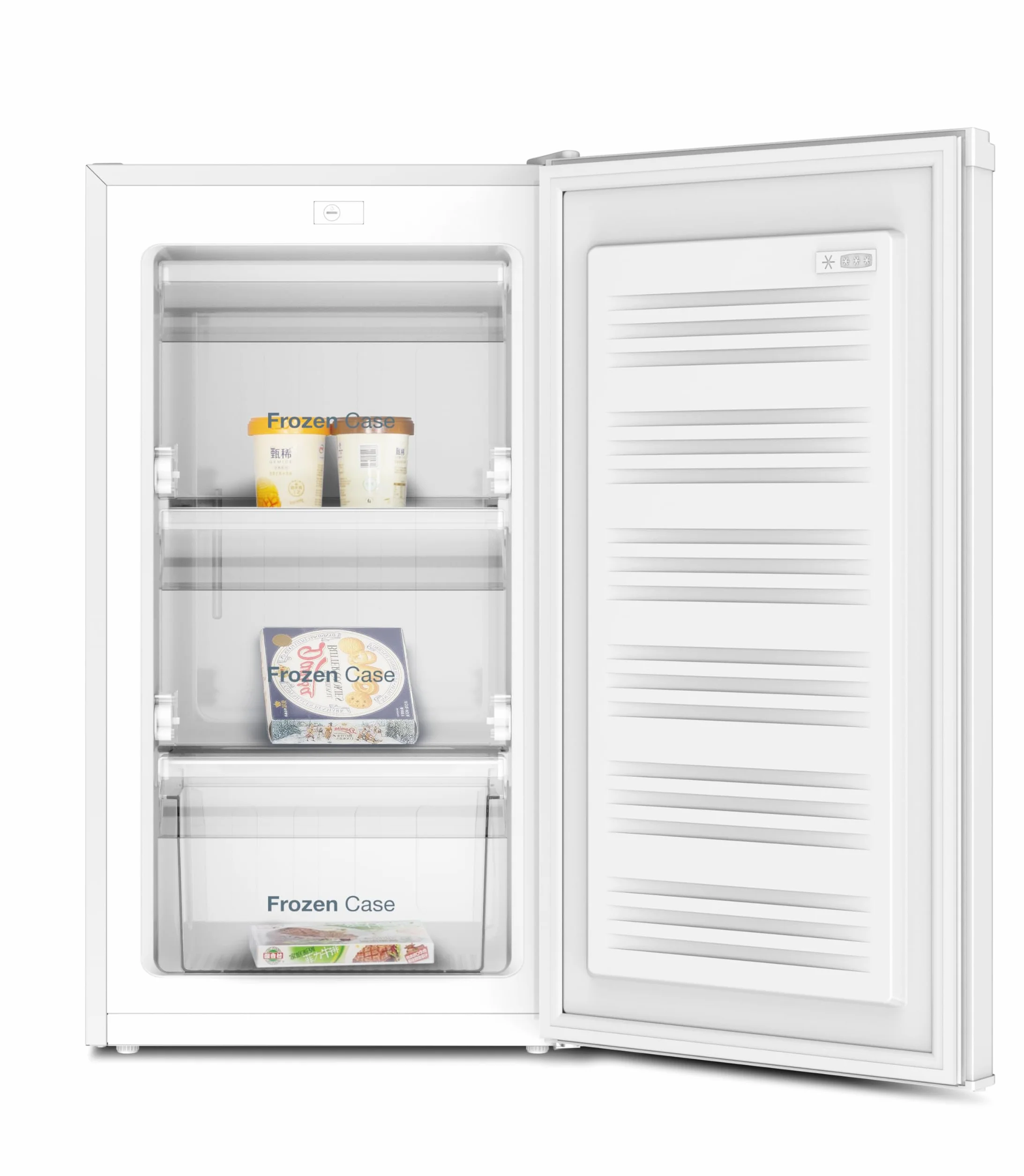 VOK Congelador Vertical Sobremesa 63 L Clase E Puerta Reversible Estático Blanco 82.5x45.3x45.5 cm