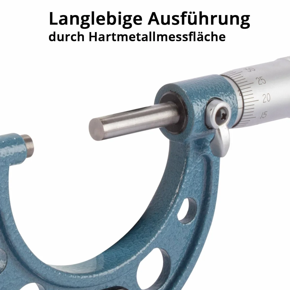 Micrómetro de exteriores STAHLWERK con rango de medición 25-50 mm DIN 863 micrómetro/tornillo micrométrico