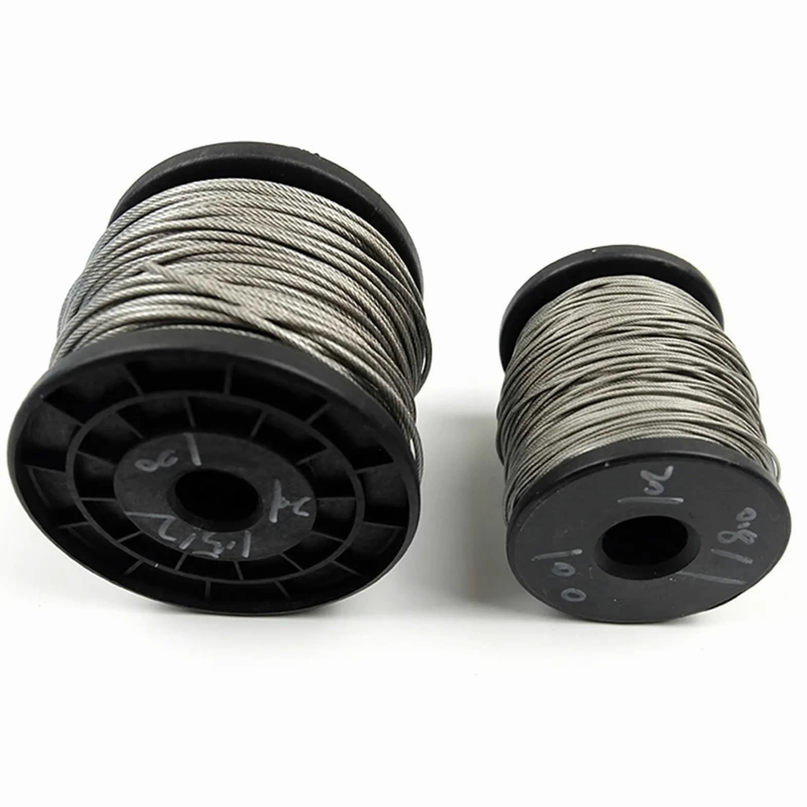 Alambre De Acero Plastificado Cable flexible de acero recubierto PVC 50,0 m, cable blando, tendedero inoxidable transparente