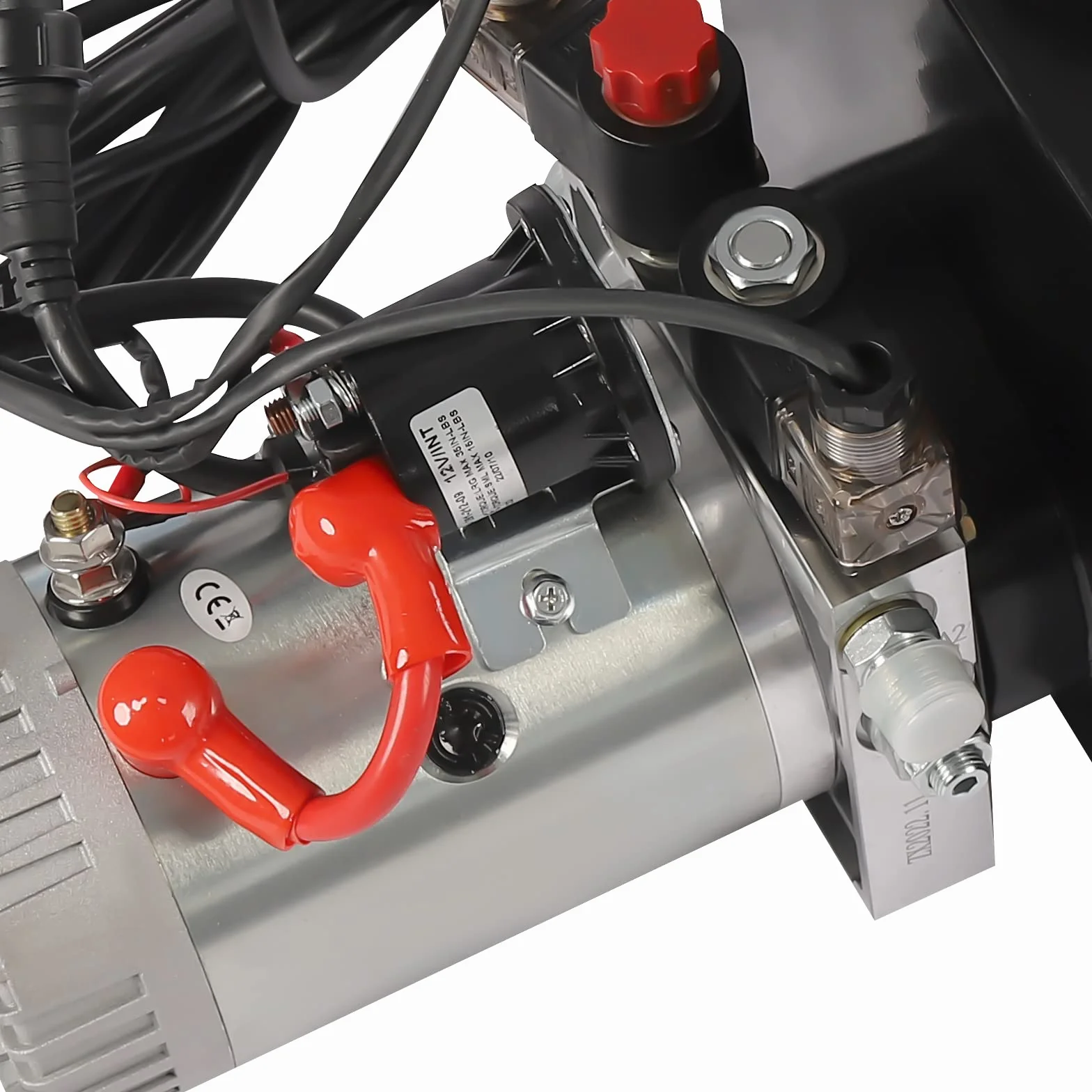 Bomba hidráulica de 12 V CC, 3 kW, agregado de bomba eléctrica, depósito de 18,9 L, motor de bomba de acero de 16 MPa, bomba de doble efecto para camión volquete, plataforma elevadora