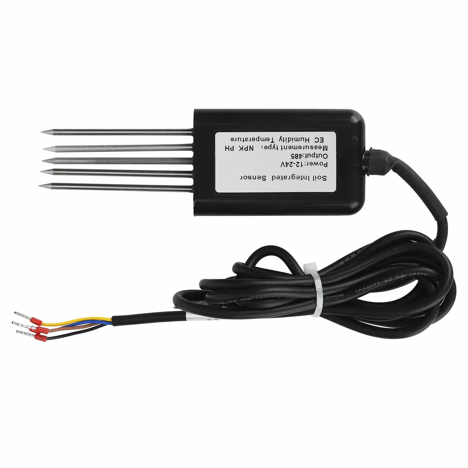 Detector de Conductividad con Sensor RS485 Multiparámetro de Suelo de 5 Pines para Riego con Ahorro de Agua de Flores y Verduras