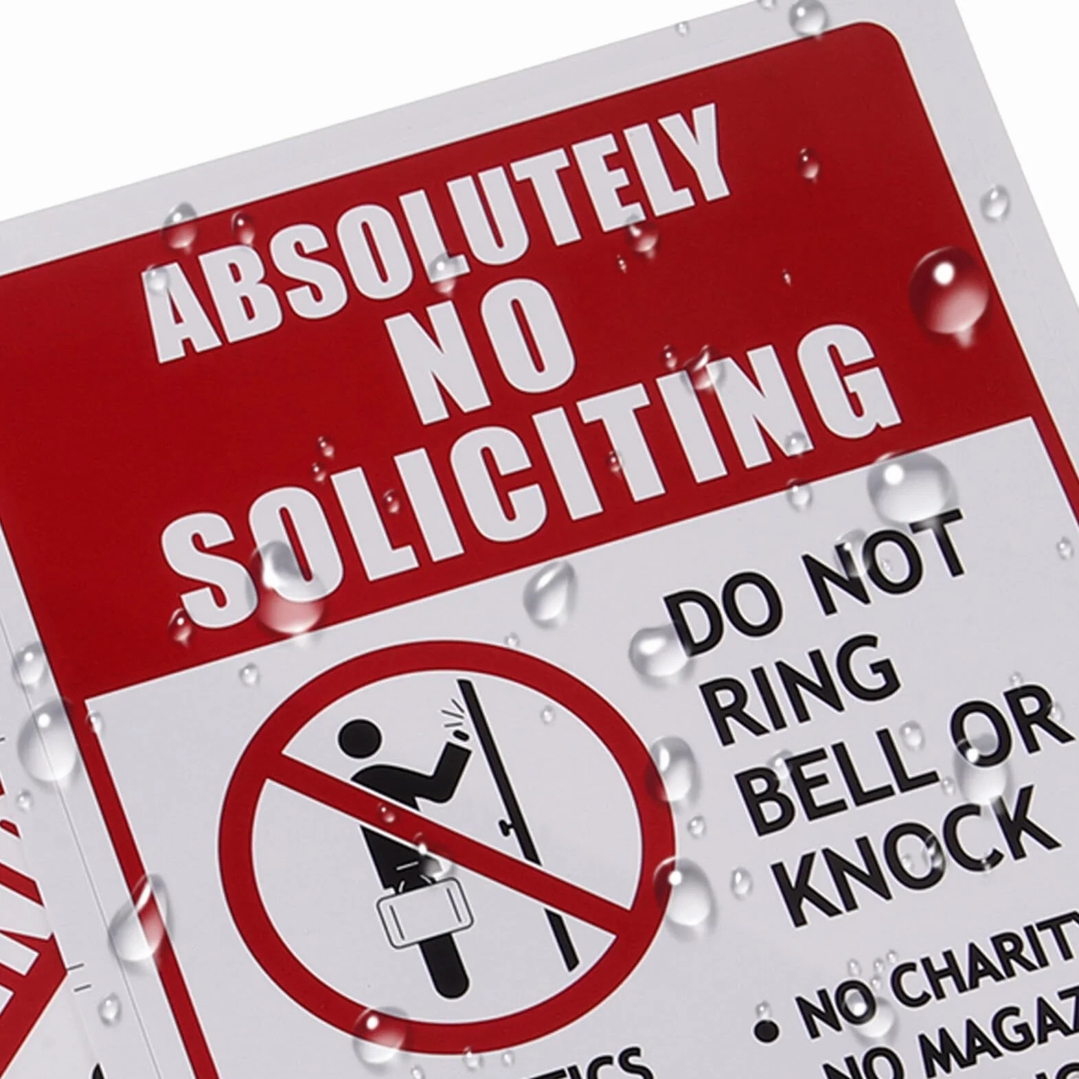 SOLUSTRE Señal De No Entrada No Intrusión No Solicitar Para Puerta De Entrada
