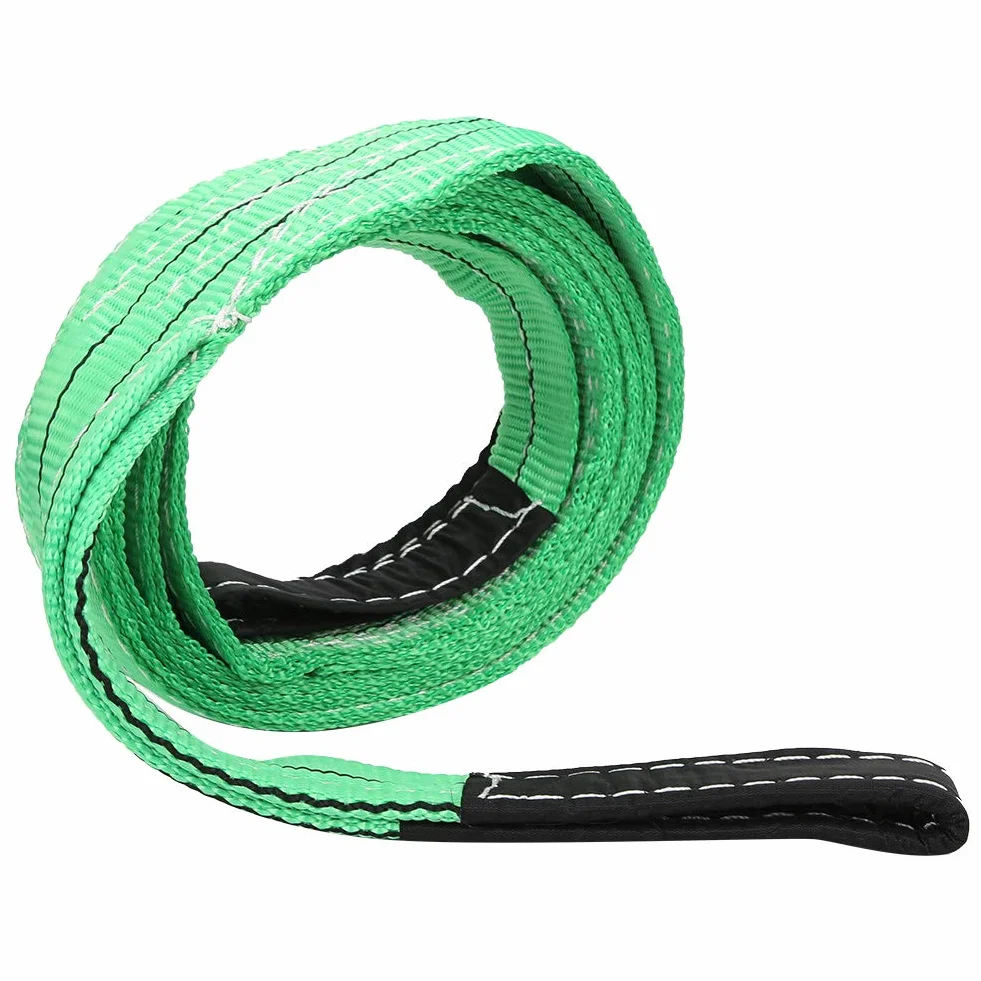 Eslinga de poliéster 3 m x 50 mm 30 Ton verde para elevación industrial