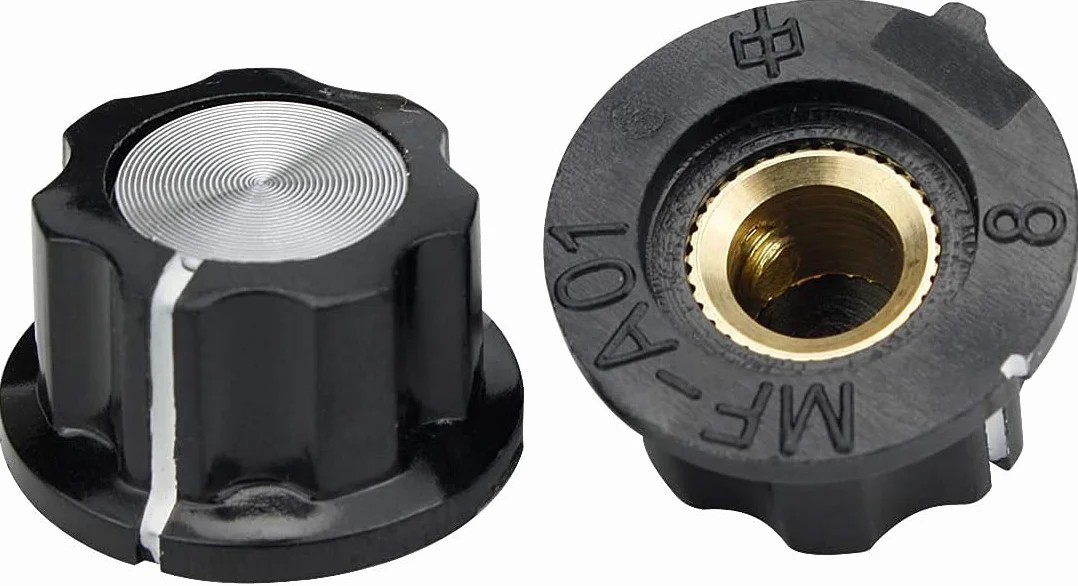 Potenciómetro De Baquelita Tapón Sombrero GTIWUNG 25 Piezas A01 Giratorio Perillas Control de Volumen