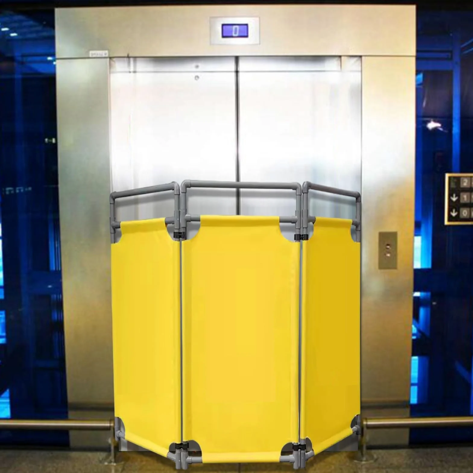 Puerta de barrera de plástico expandible para control de multitudes, solución temporal de bloqueo de carreteras para centros comerciales, escuelas y entradas
