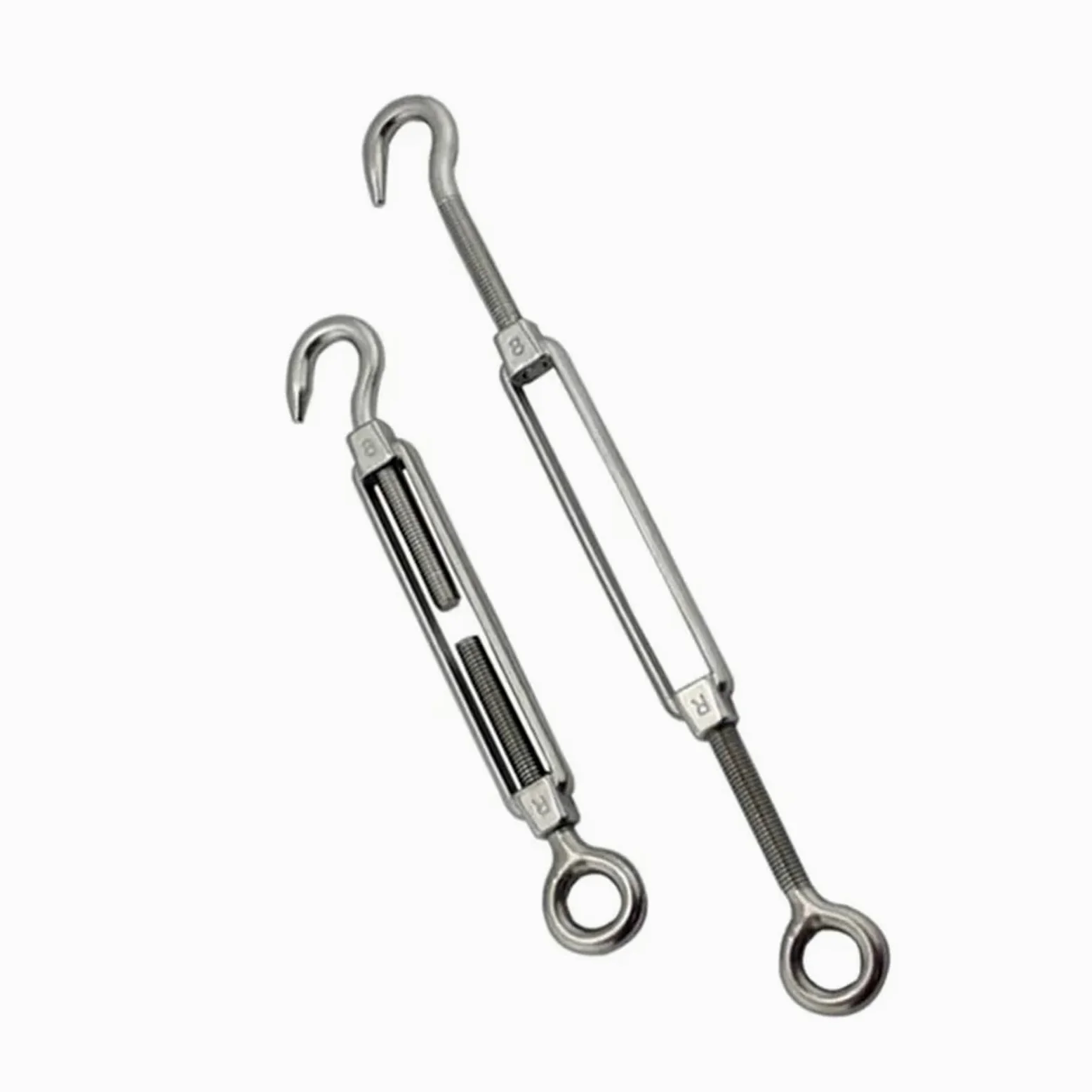 Tensor Alambre Acero Inoxidable Tensor de alambre tensor acero inoxidable 304 Ajuste del Gancho ojo Tornillo cuerda cable apretado Conector tornillo(M10,4PCS)