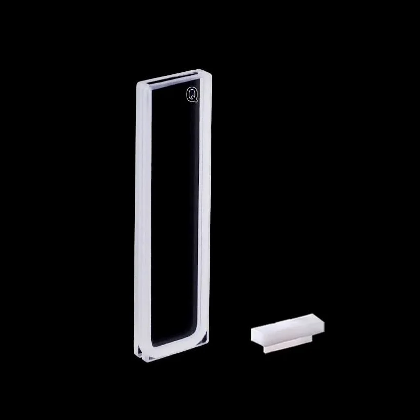Celdas de absorción de cuarzo Cubeta de cuarzo de 1 mm (celda de muestra líquida) 350 ul for tecnología de sinterización de frita de espectrofotómetro 2/PK