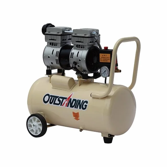 Compresor de Aire Silencioso 66db OTS750-30L 30L Sin Aceite Portátil