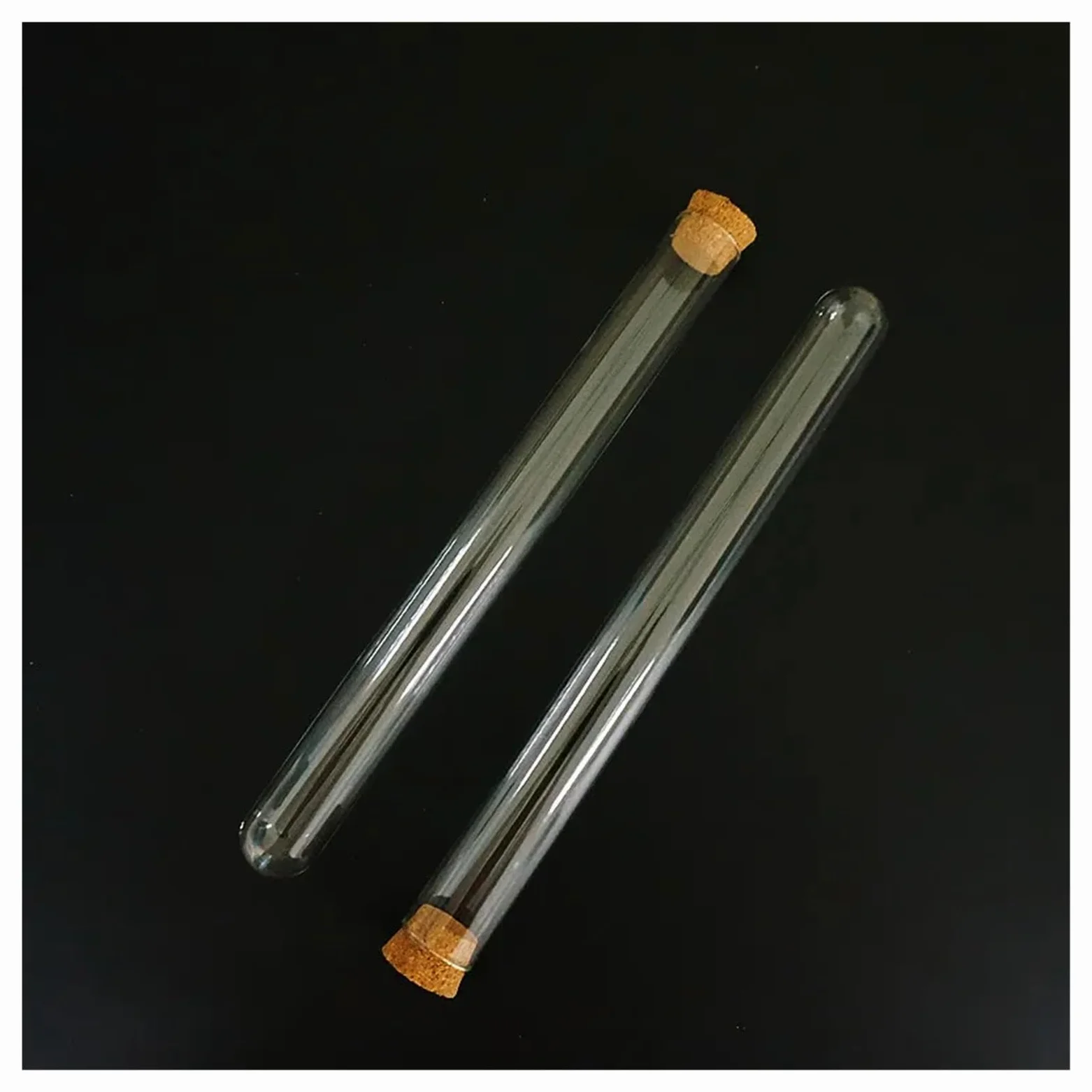 MENGKE 24 Piezas/lote 18x180 Mm Tubo De Ensayo De Vidrio Con Corcho Fondo Redondo Tubo De Embalaje Cristalería De Laboratorio