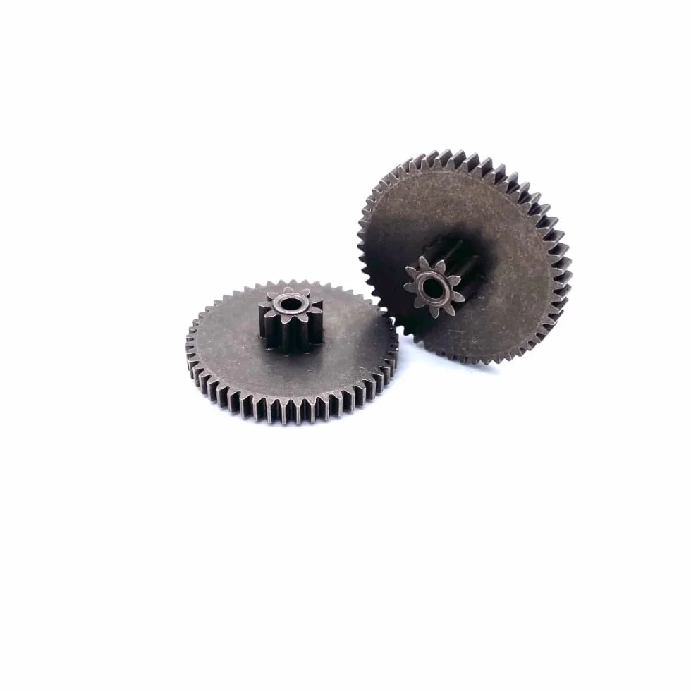 Rueda helicoidal de aleación metálica engranaje recto DIY 0,8 m 9 dientes 0,6 m 49 dientes 3 mm