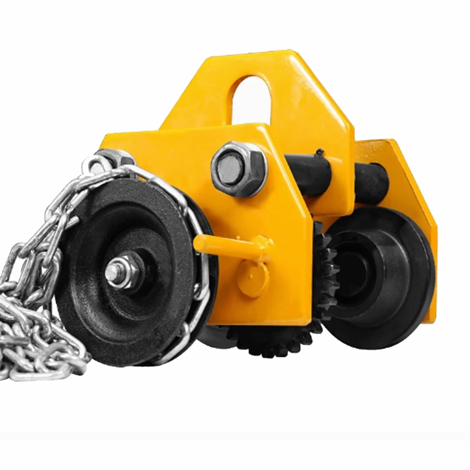 Carro de Poutre Manual a Cadena 1-3 Toneladas | Capacidad 1000-3000kg | Ancho de Brida Ajustable 75-150mm | for Pistas I Rectas y Curvas(2ton/4400lbs)