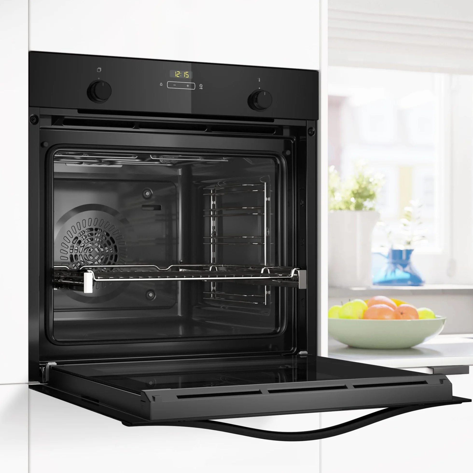 Balay Horno multifunción 60 cm 71 l Serie Cristal Freidora de aire Aqualisis negro 3HB5159N4