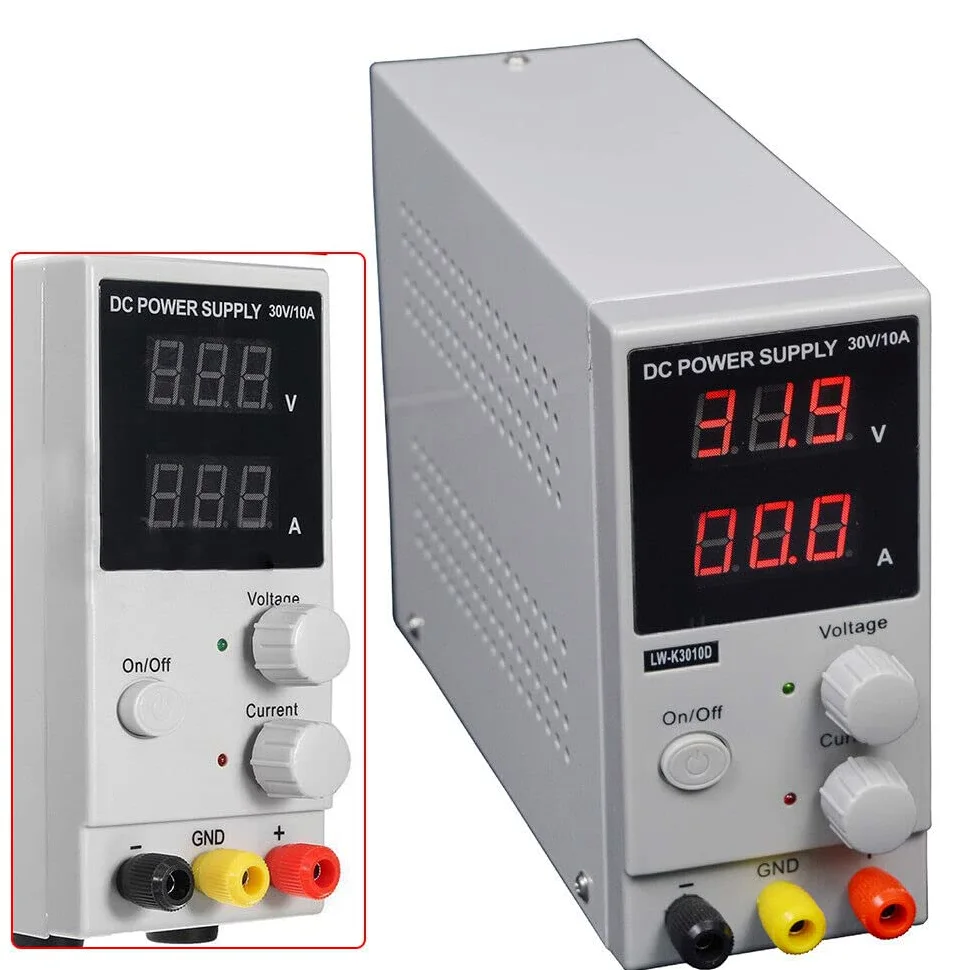 Fuente de alimentación de laboratorio ajustable, 30 V, 10 A, 300 W, transformador regulable, regulador de voltaje, pantalla digital, fuente de alimentación estabilizada