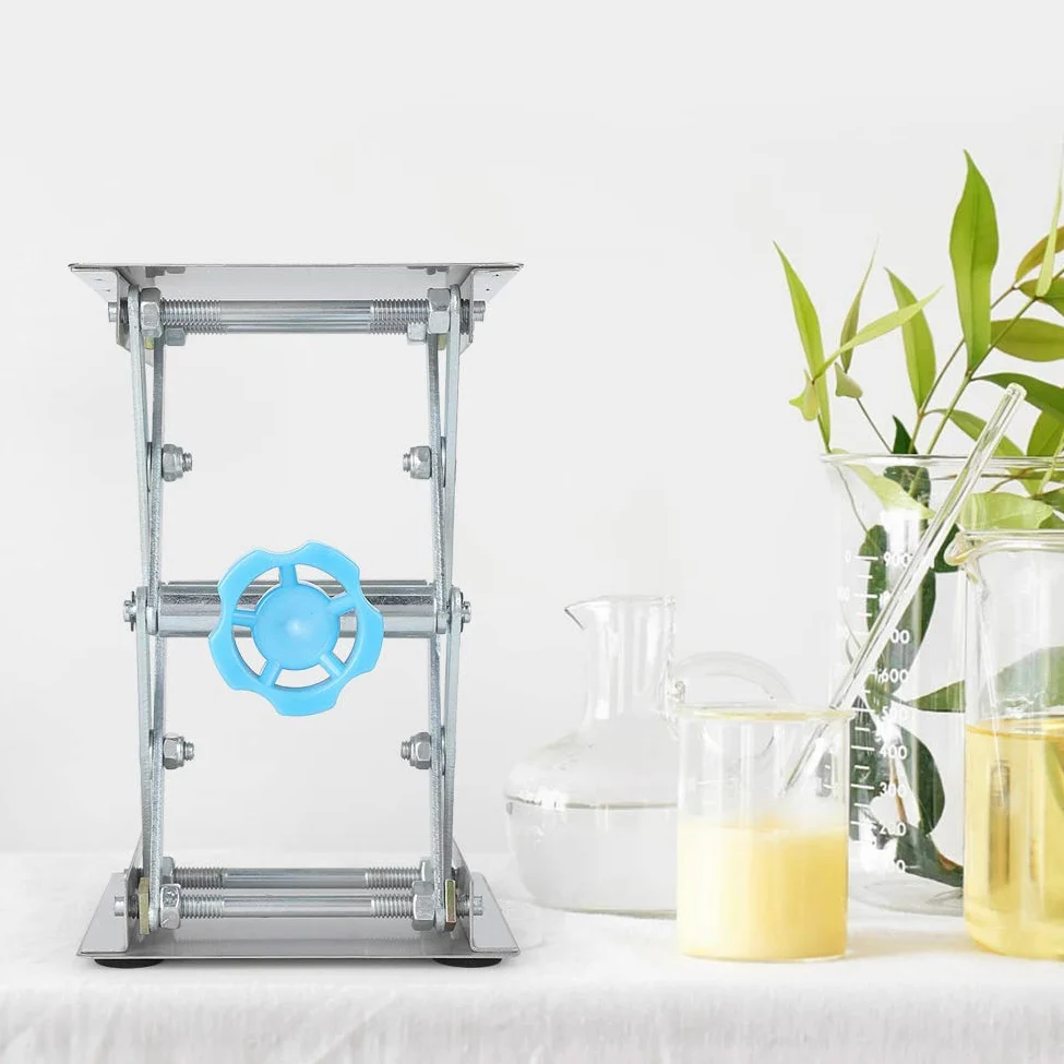 Plataforma de elevación de acero inoxidable ajustable, herramienta experimental para trabajo, resistente, versátil, portátil, ideal para uso en laboratorio y taller, duradera y fiable