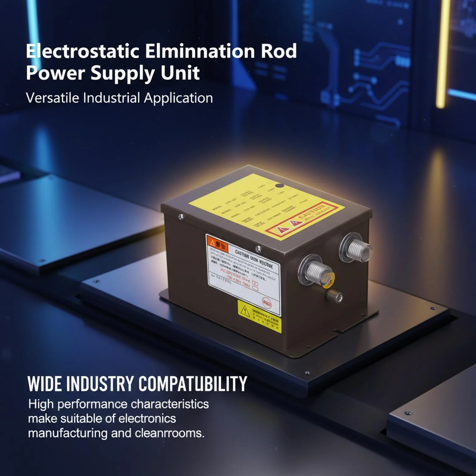 Barilla de eliminación estática de 5.6kv de 5.6kV, Barra de ionización antiestática, generador de Voltaje de Barra de Aire ionizante para Uso Industrial