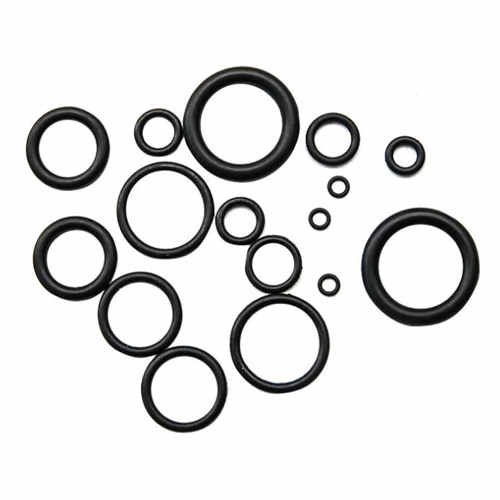 Juego de Juntas Tóricas 225 piezas 18 Tamaños O-Ring de Goma Surtido Negro
