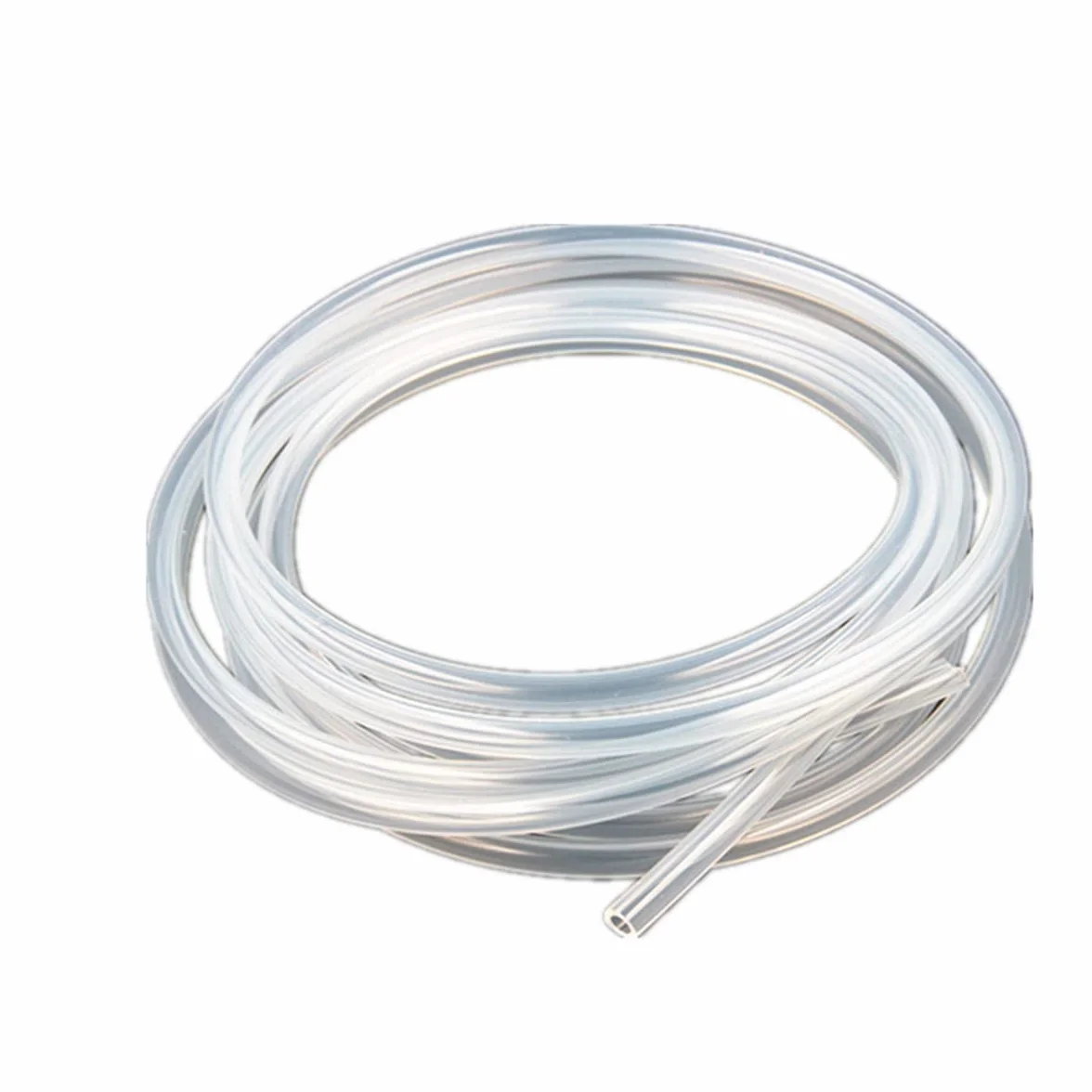 TOP-VIGOR Tubo de silicona transparente 6mm interior 8mm exterior 5m longitud grado alimenticio