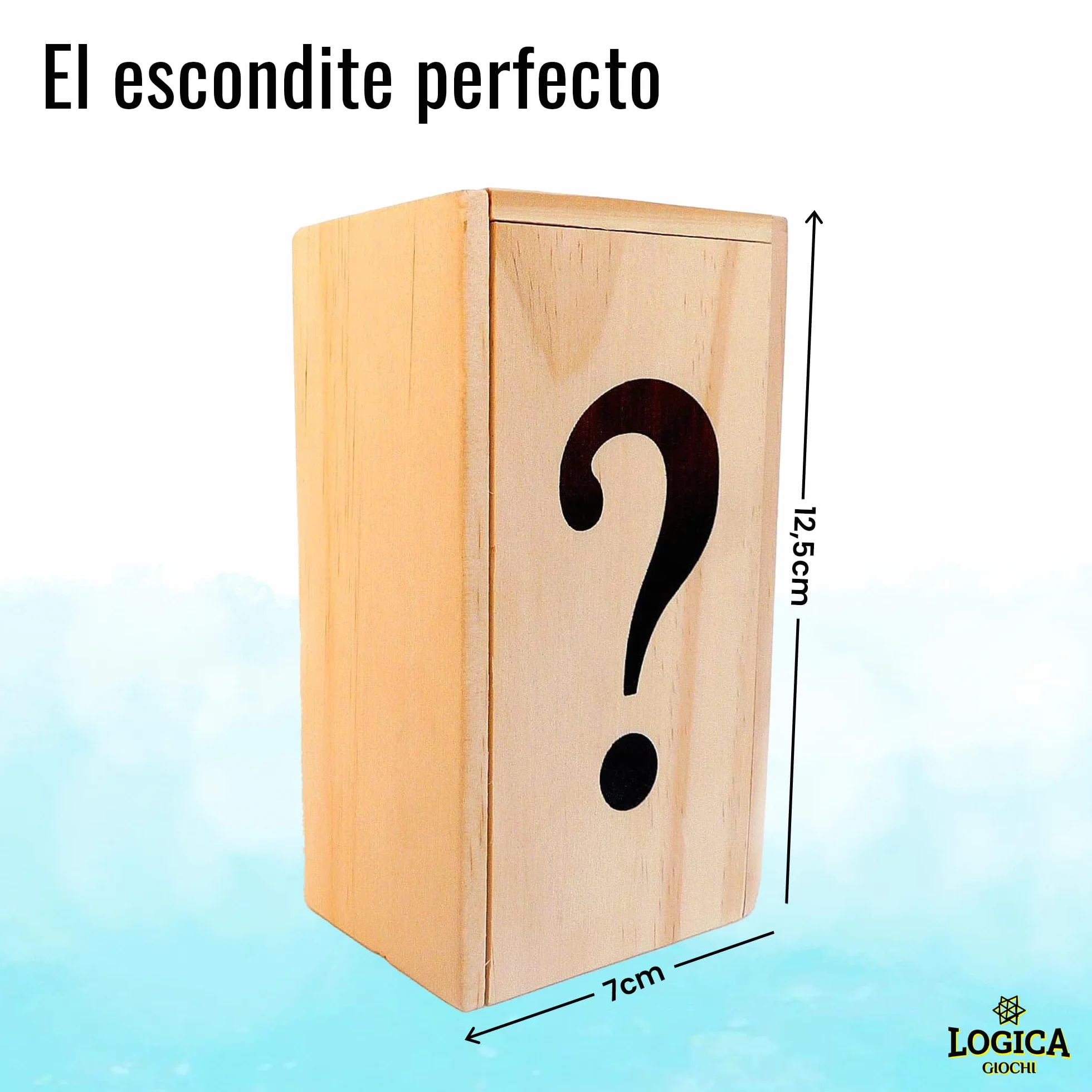 Logica Juegos Caja Secreta Rompecabezas de Madera Dificultad 5/6 Colección Leonardo da Vinci