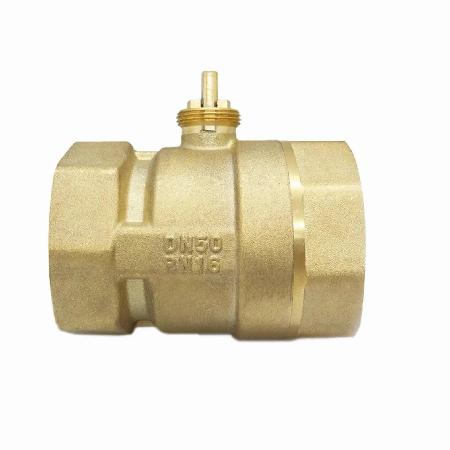 Válvula de bola de latón con motor eléctrico, rosca DN50, 1 unidad