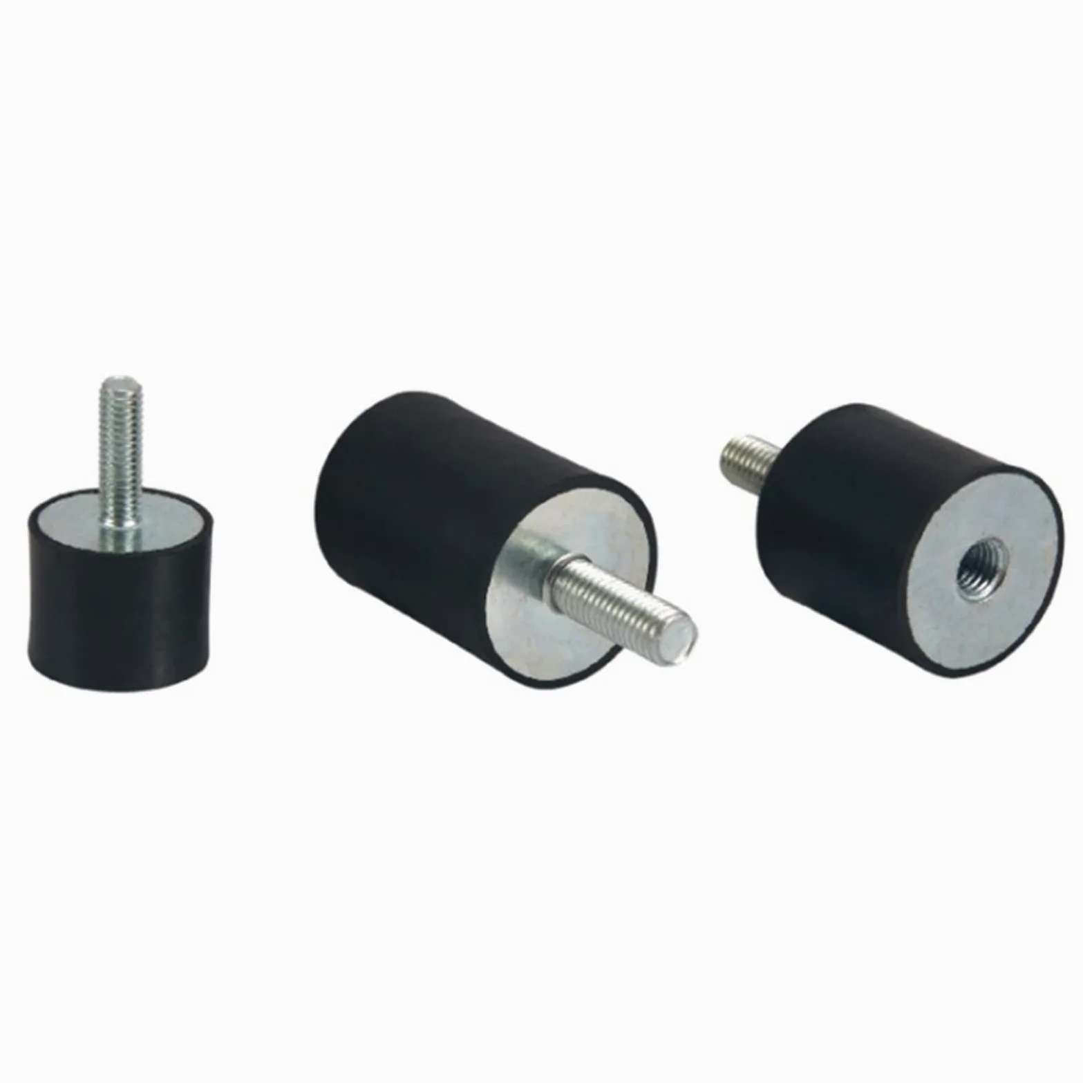 Soportes de Bobina de Goma, Soportes aisladores de vibración, 4 Piezas de Rosca M8, aislador de Bobina cilíndrico Que Absorbe los Golpes(M8 40x20mm)