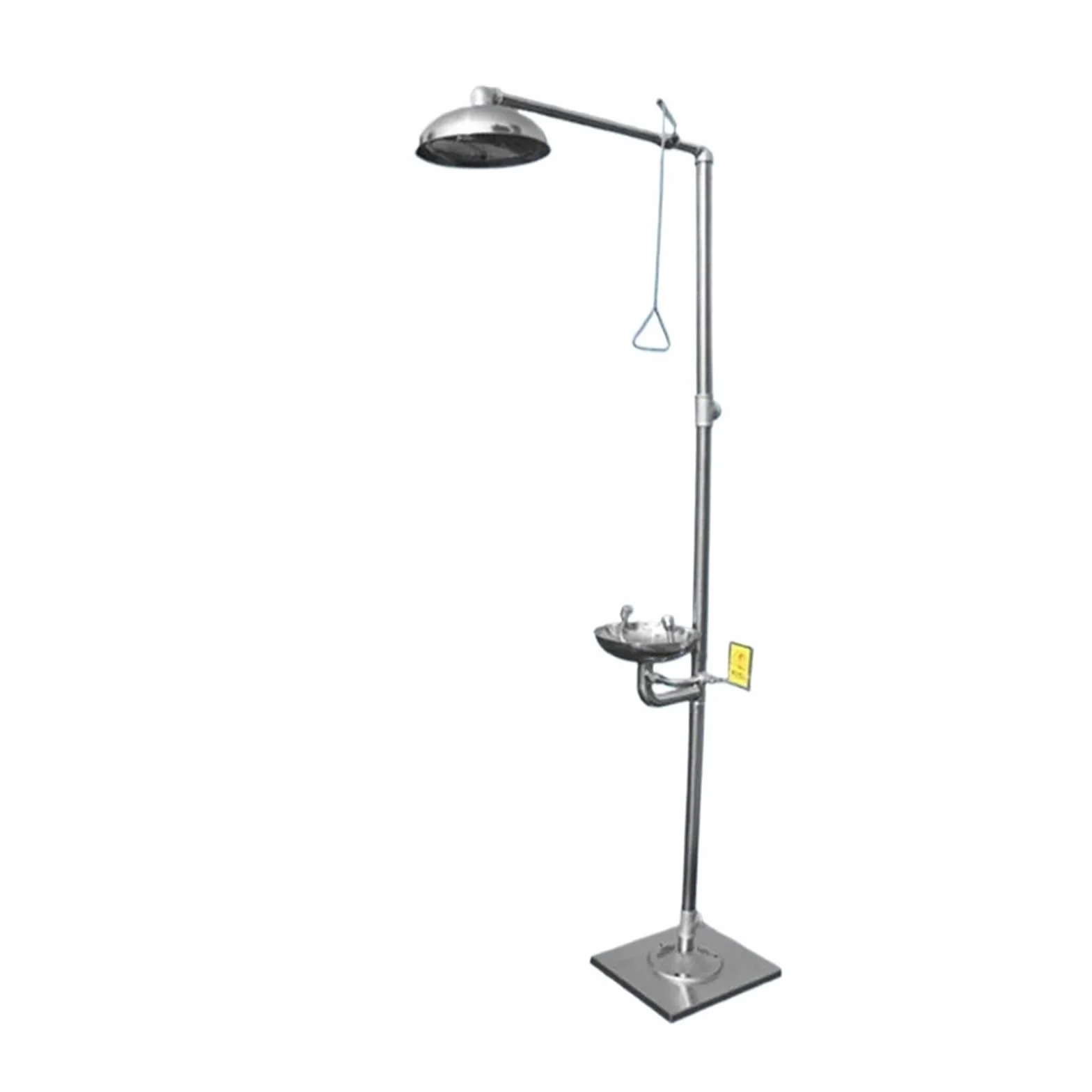Ducha lavaojos de emergencia acero inoxidable 304, conjunto ducha doble ojo vertical Para uso de bricolaje(B)