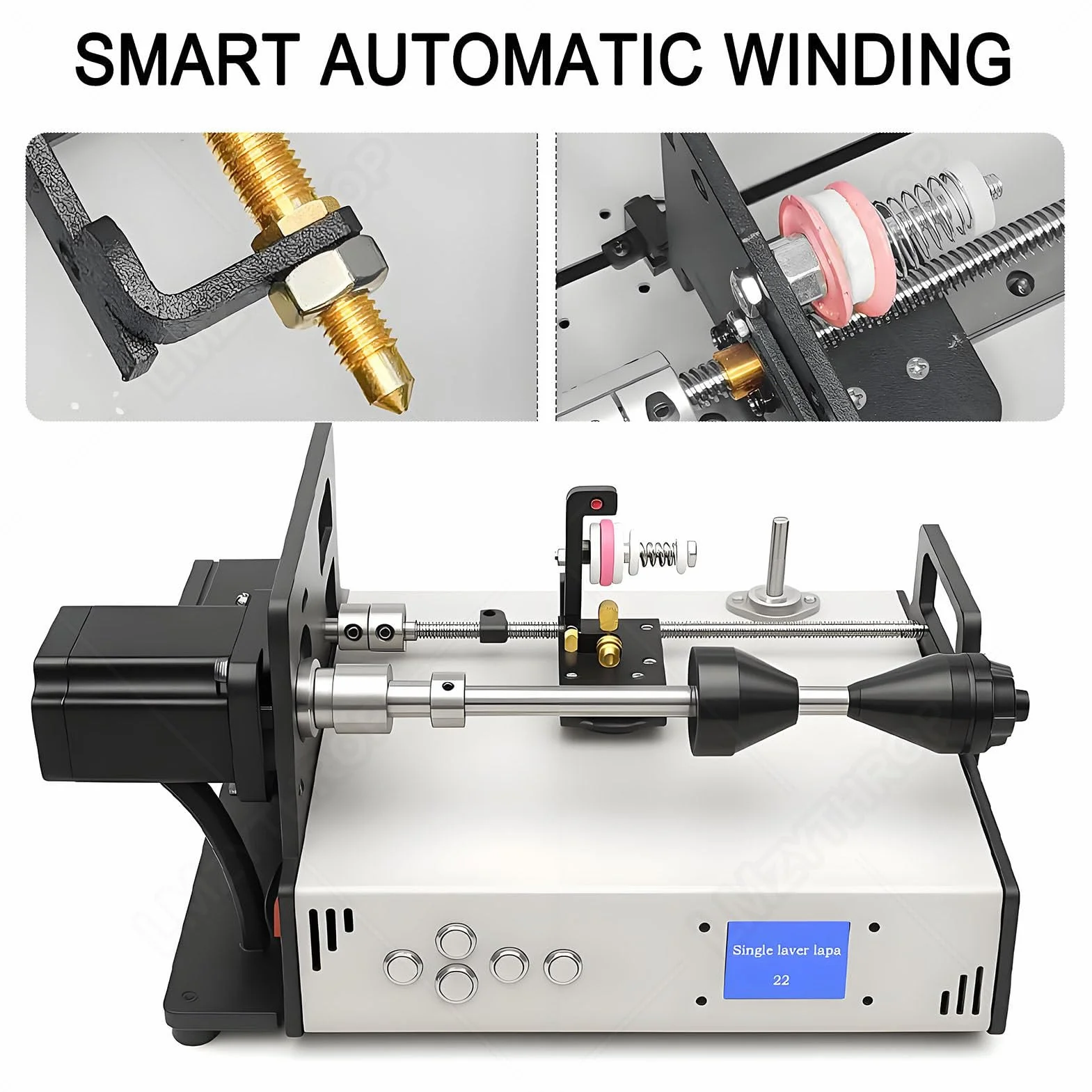 Bobinadora Automática 2.3nm 120-900 RPM Precisión 0.01mm para Alambre Esmaltado