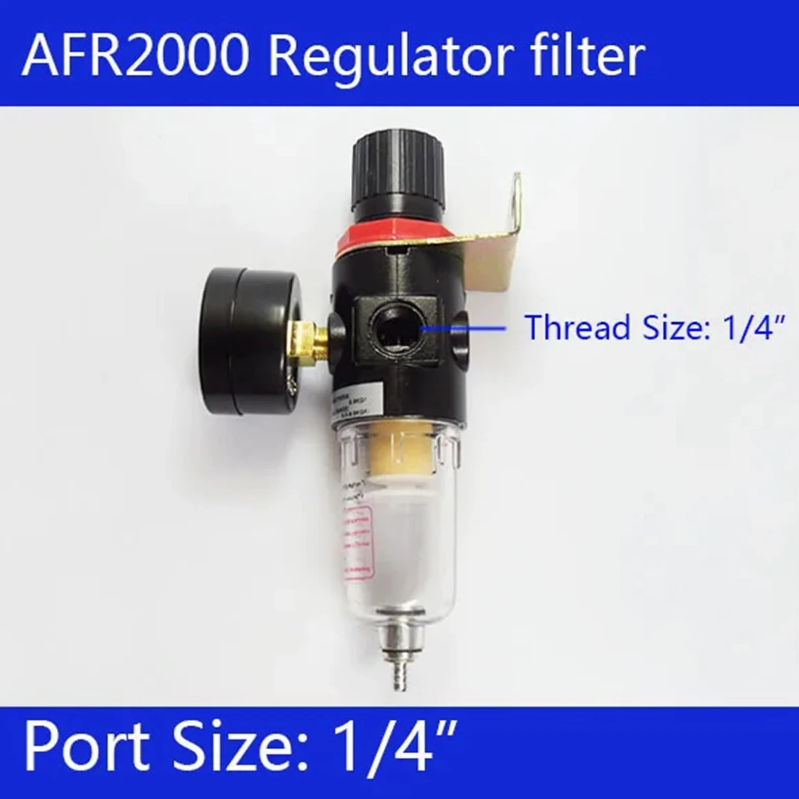 1 Uds AFR2000 1/4 "filtro regulador de presión de aire aerógrafo compresor trampa agua separador de aceite