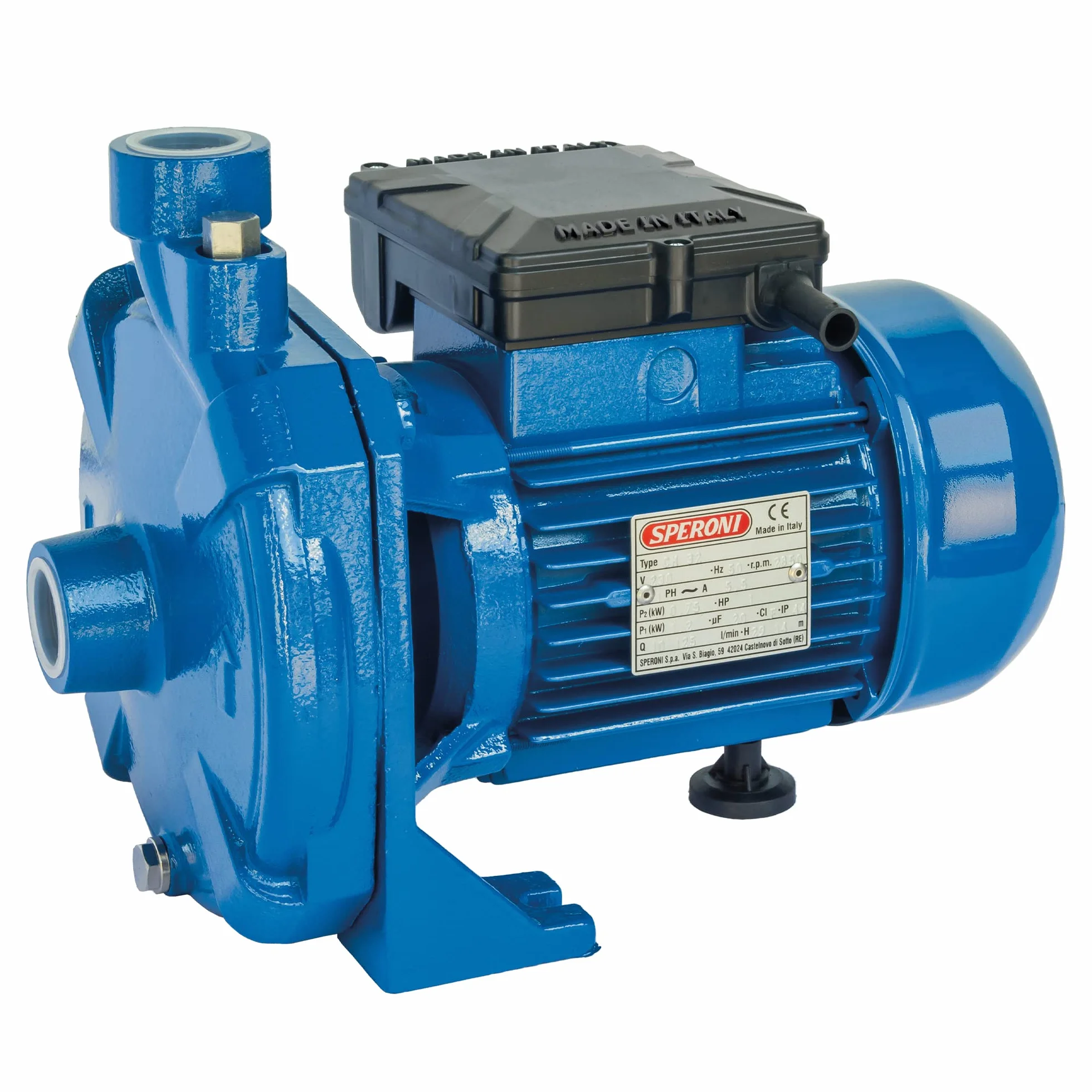 Speroni® Electrobomba centrífuga monogirante CM 32 V.230 Hz.50 Azul Ral 5010