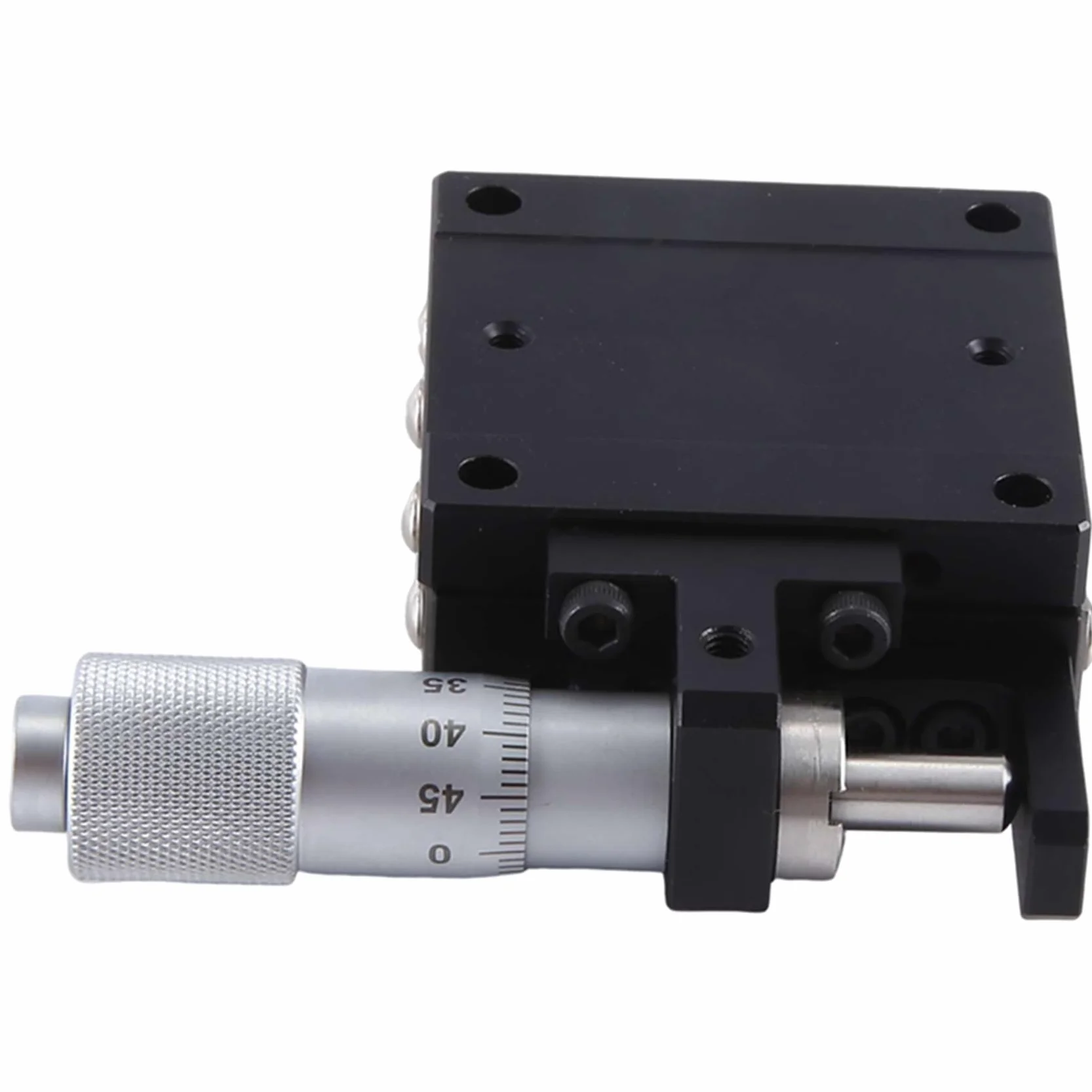 Plataforma Deslizante Manual 40x40 mm Micrómetro Riel Guía Correa Eje X (LGX40-L)
