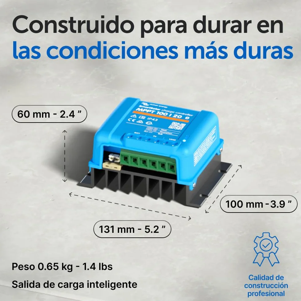 Victron Energy SmartSolar MPPT Controlador de Carga Solar 100V 20A 12/24/48V Bluetooth