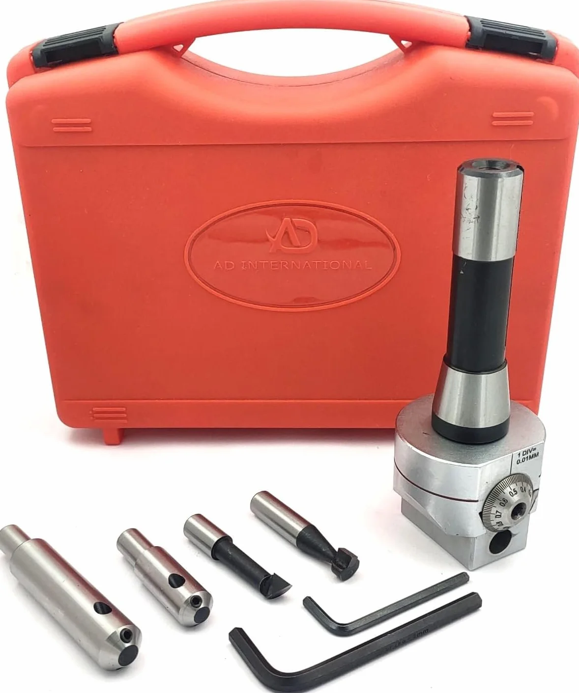 A.D. International - Cabezal de mandrinar de 62 mm de diámetro para torno, fresadora, fresadoras, herramienta soldada de carburo (Morse Taper MT3 (M12 x 1,75 barra de tracción))