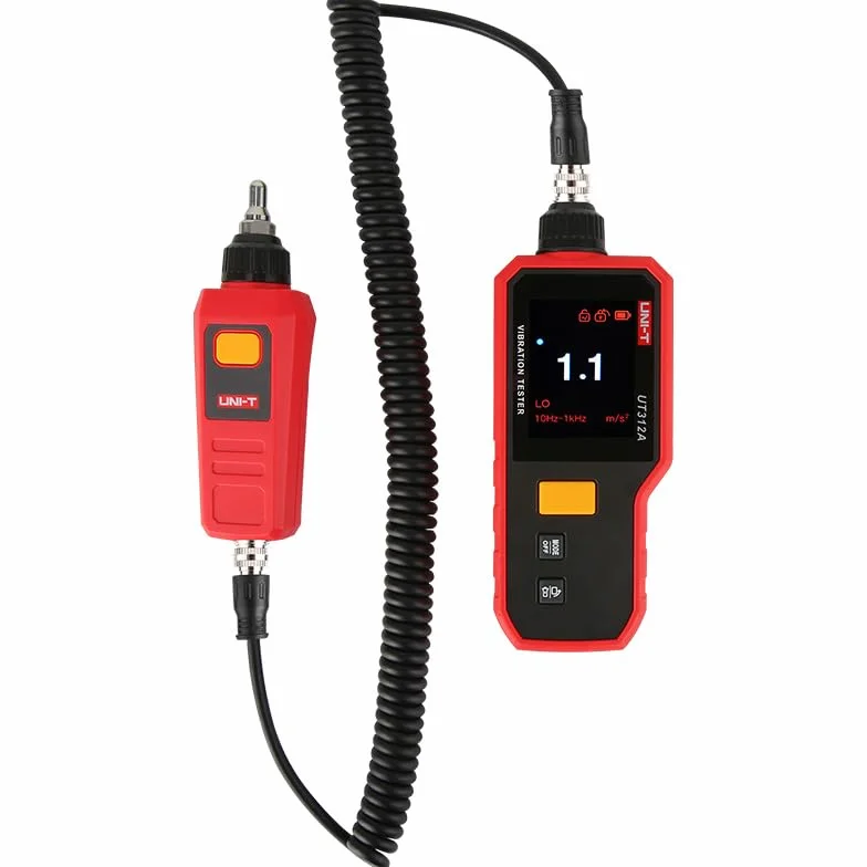 UNI-T UT312A Series Vibration Testers measure vibration acceleration, velocity full view 2.4″ TFT color screen
