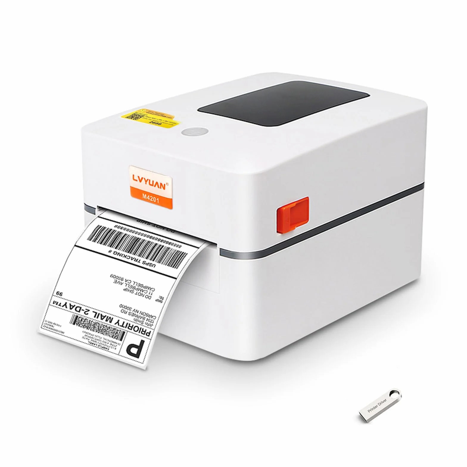 LVYUAN Impresora de Etiquetas 4x6 Térmica Impresora DHL Label Printer etiquetadora de Escritorio para Código de Barras, for Amazon DHL DPD UPS FedEx Etsy Shopify Ebay