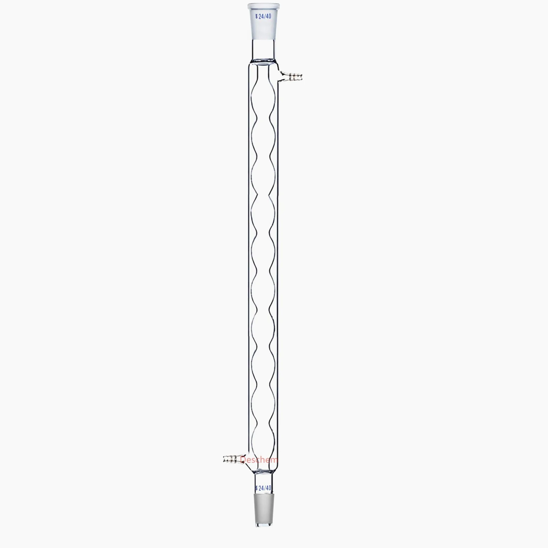 600 mm, 24/40, vidrio Allihn condensador, forma de la bola columna, cristalería de laboratorio