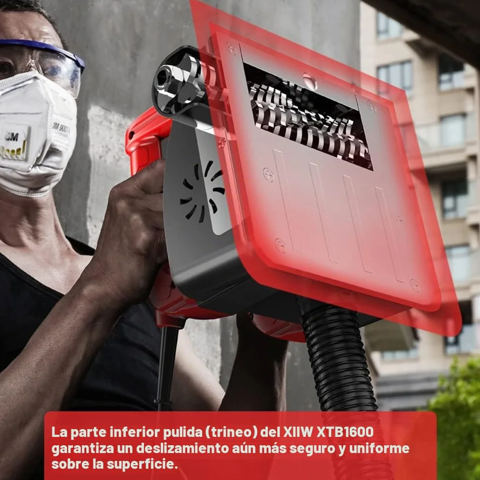 XIIW Fresadora de hormigón para superficies duras, 1600 W, 4000 rpm, fresadora de rodillos, fresadora de renovación para azulejos/cerámica, cemento, arena arcillosa, piedra caliza, vidrio