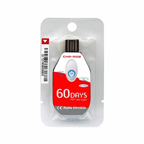 Registrador USB de Temperatura de único uso CHR-R02, 10 unidades