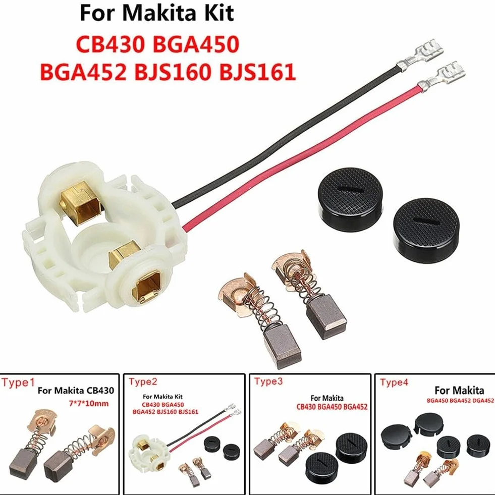 Kit de cepillo de carbono para taladros CB430 BHP460 BHR200 BGA452