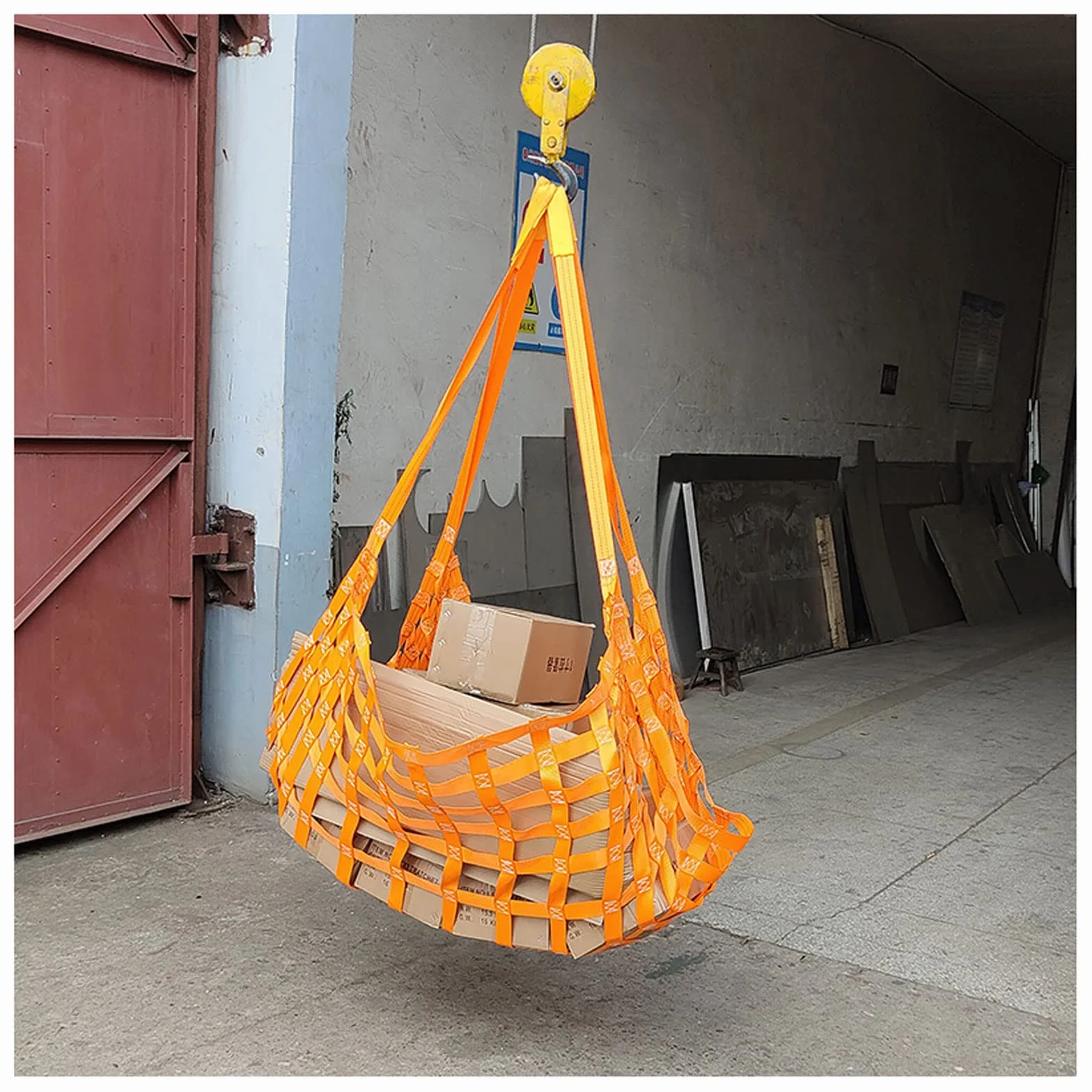 NIANTONG Red de Elevación de Eslingas de Poliéster Plano 10cm 200kg