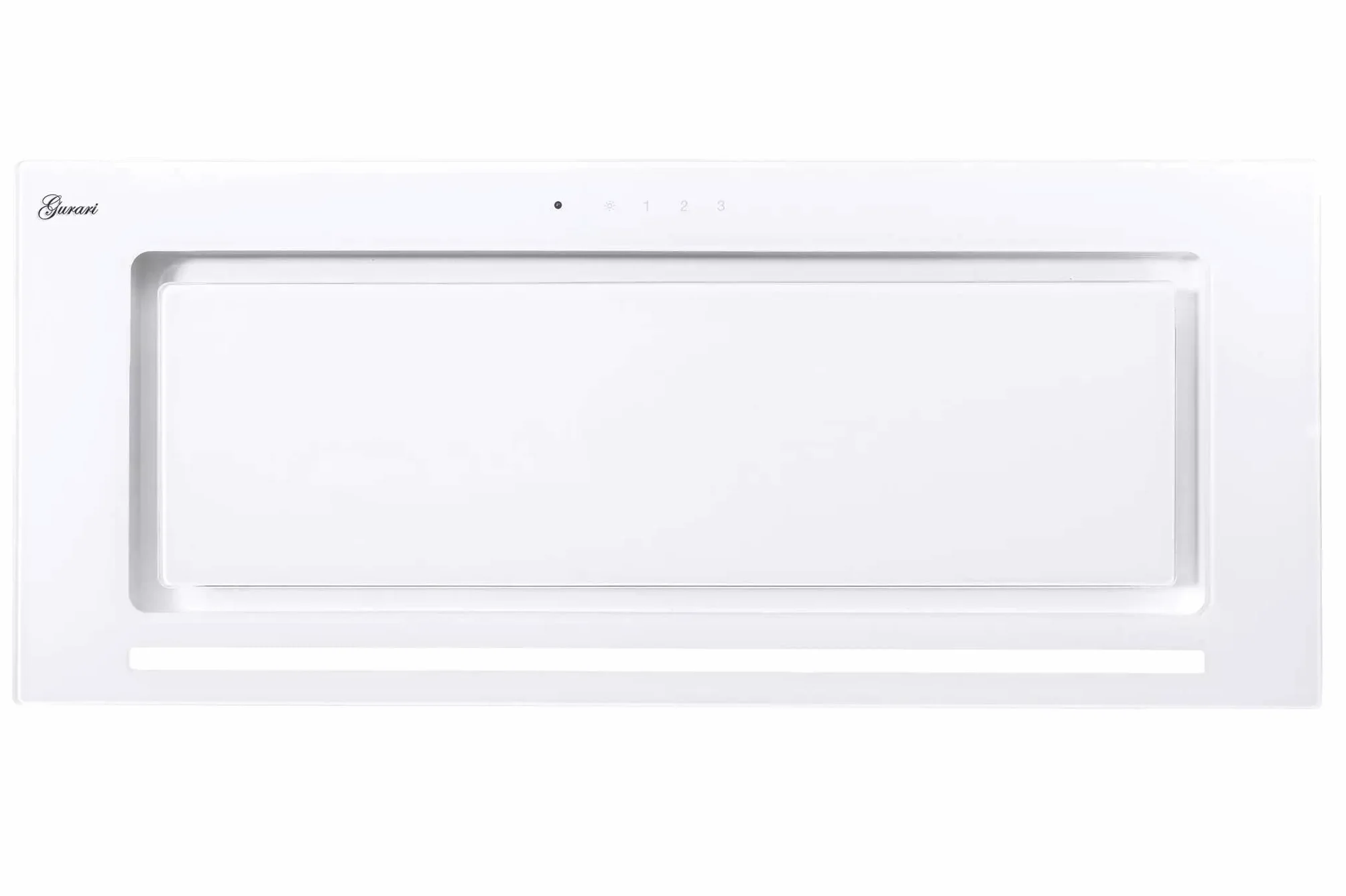 Campana extractora GURARI GCH E 217 WH 70 Prime N, 70 cm, cristal blanco, 1000 m³/h