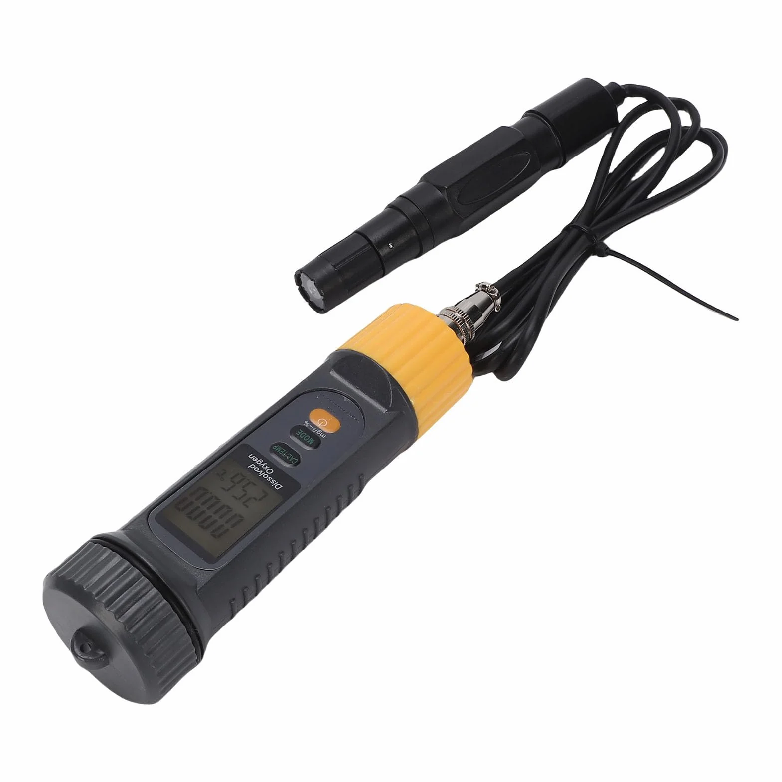 Qcwwy Probador de Agua, Medidor Digital de Oxígeno Disuelto para Acuarios e Hidroponía, Rango de 0 a 20Mg/L, 32F a 122F, Pantalla Lcd Retroiluminada, Herramientas de Jardín