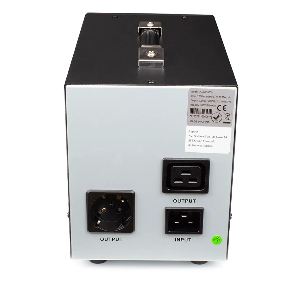 Lapara AVR Regulador automático de Voltaje 3000 VA LA-AVR-3000