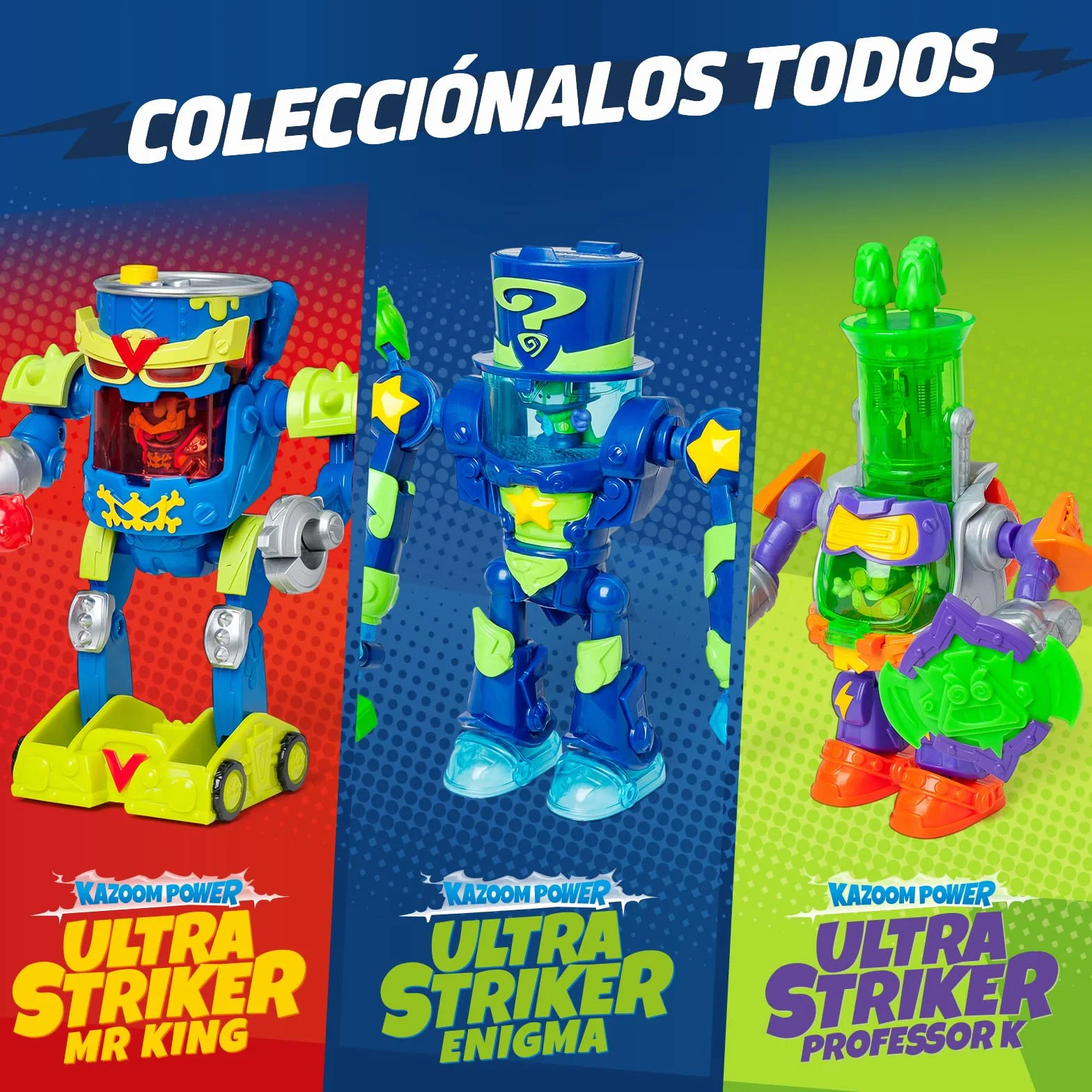 SUPERTHINGS Ultra Striker Profesor K. Robot Figura z Proyectilami