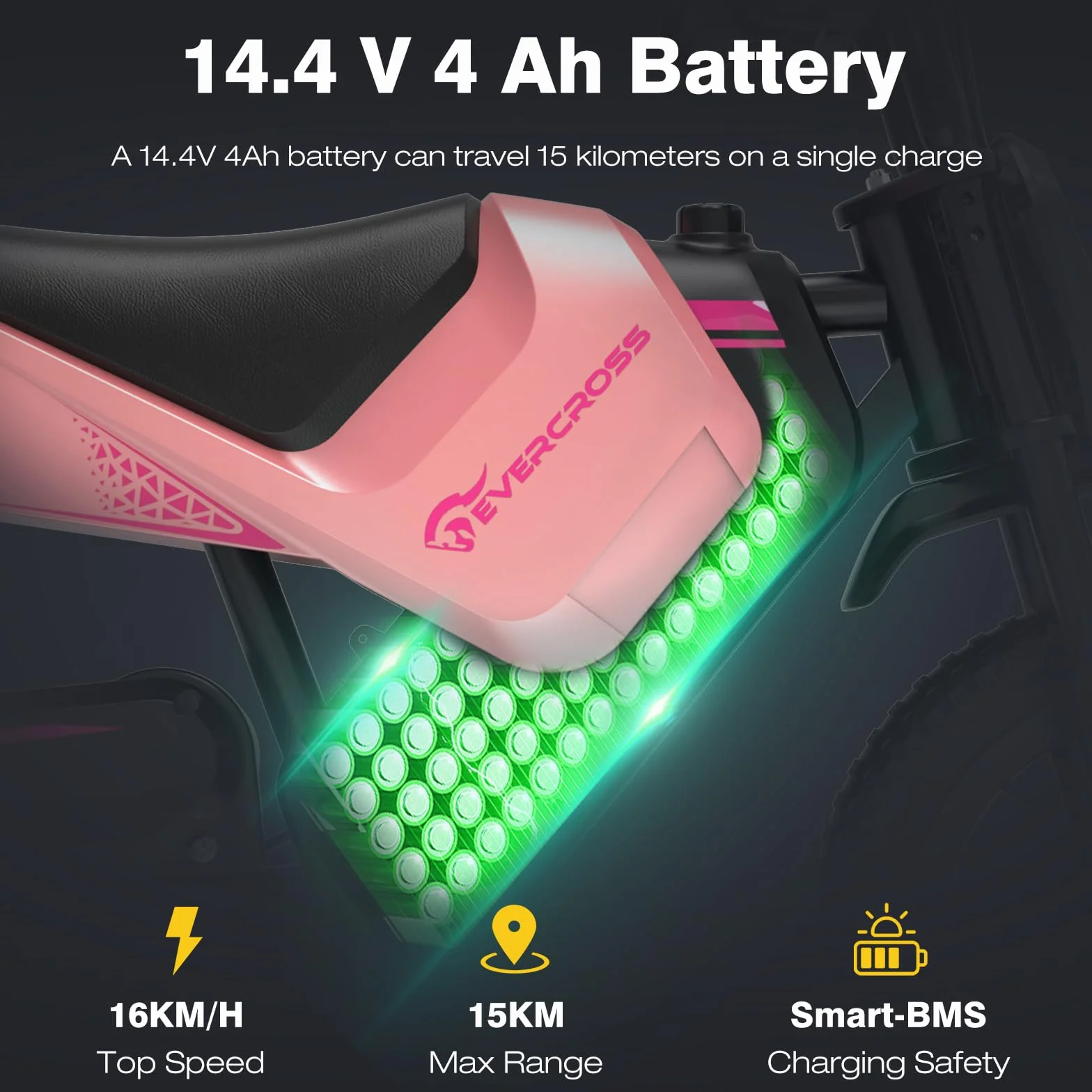 EVERCROSS EV05M Moto Eléctrica Niños 150W 12 Pulgadas 8/16 km/h 15 km Alcance