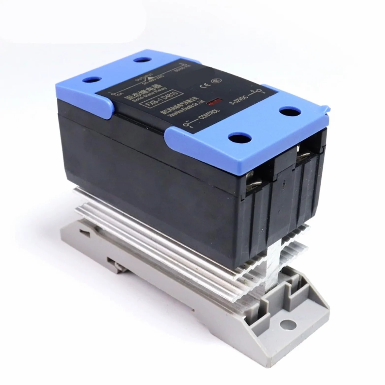 Relé de estado sólido Montaje en carril Din monofásico SSR con disipador calor 10A-120A Control CC CA(DD,25A)
