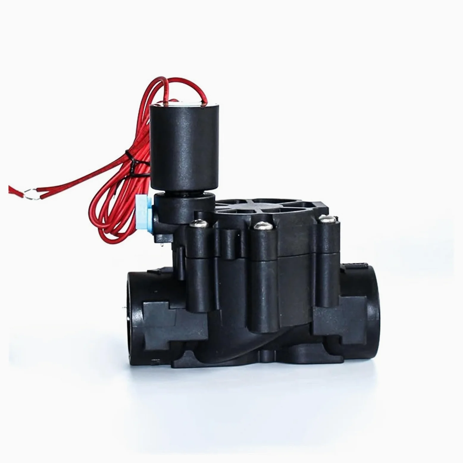 Electroválvula de riego de 3/4" Normalmente Cerrada, 220 V, 12 V y 24 V, de Nailon, Rosca Interna.(110VAC)