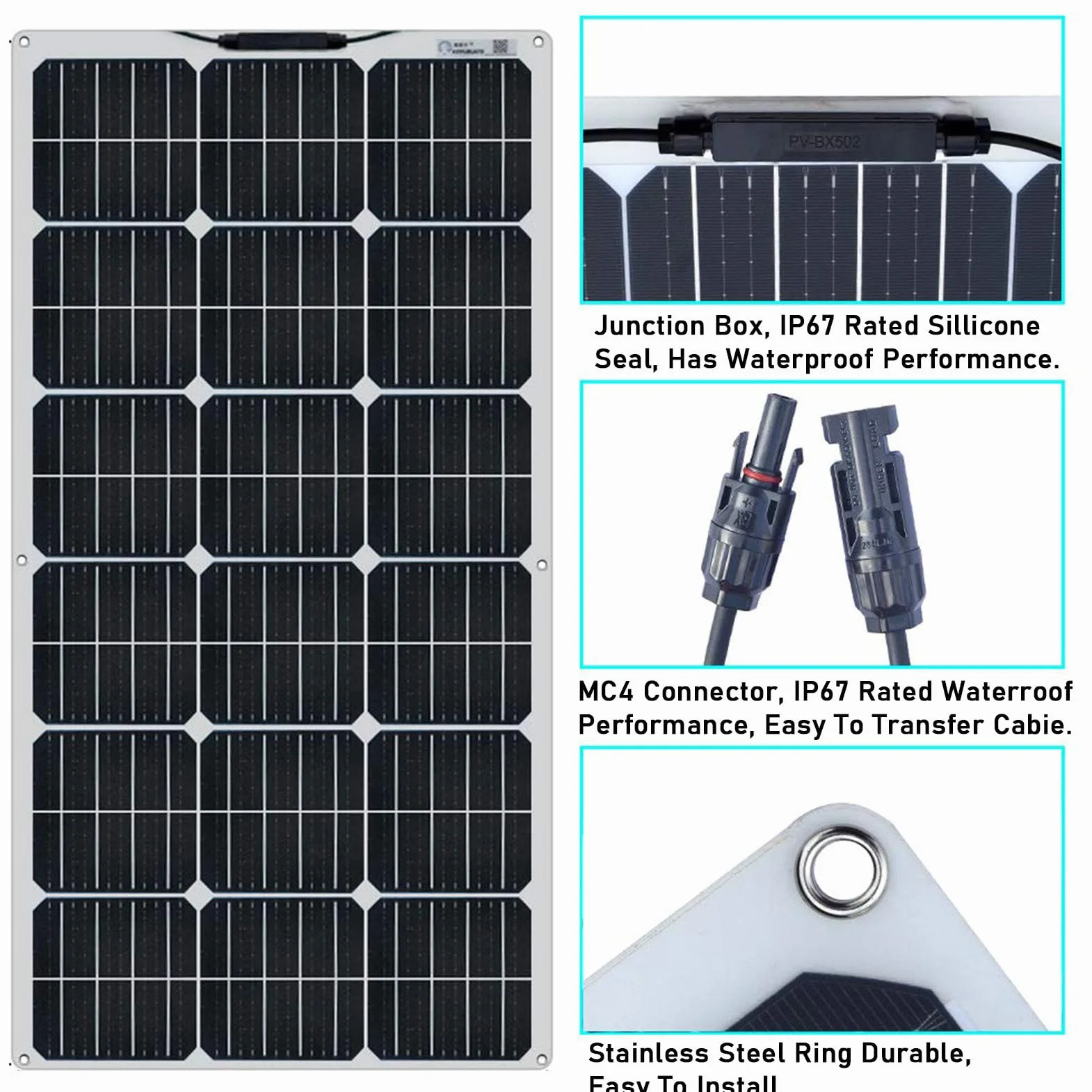 RayGenius 400w 12v Kit De Panel Solar Monocristalino 800w con Regulador De Carga 40A para Caravanas Al Aire Libre, Remolques De Barcos, Campistas, Barcos (con Accesorios),Two